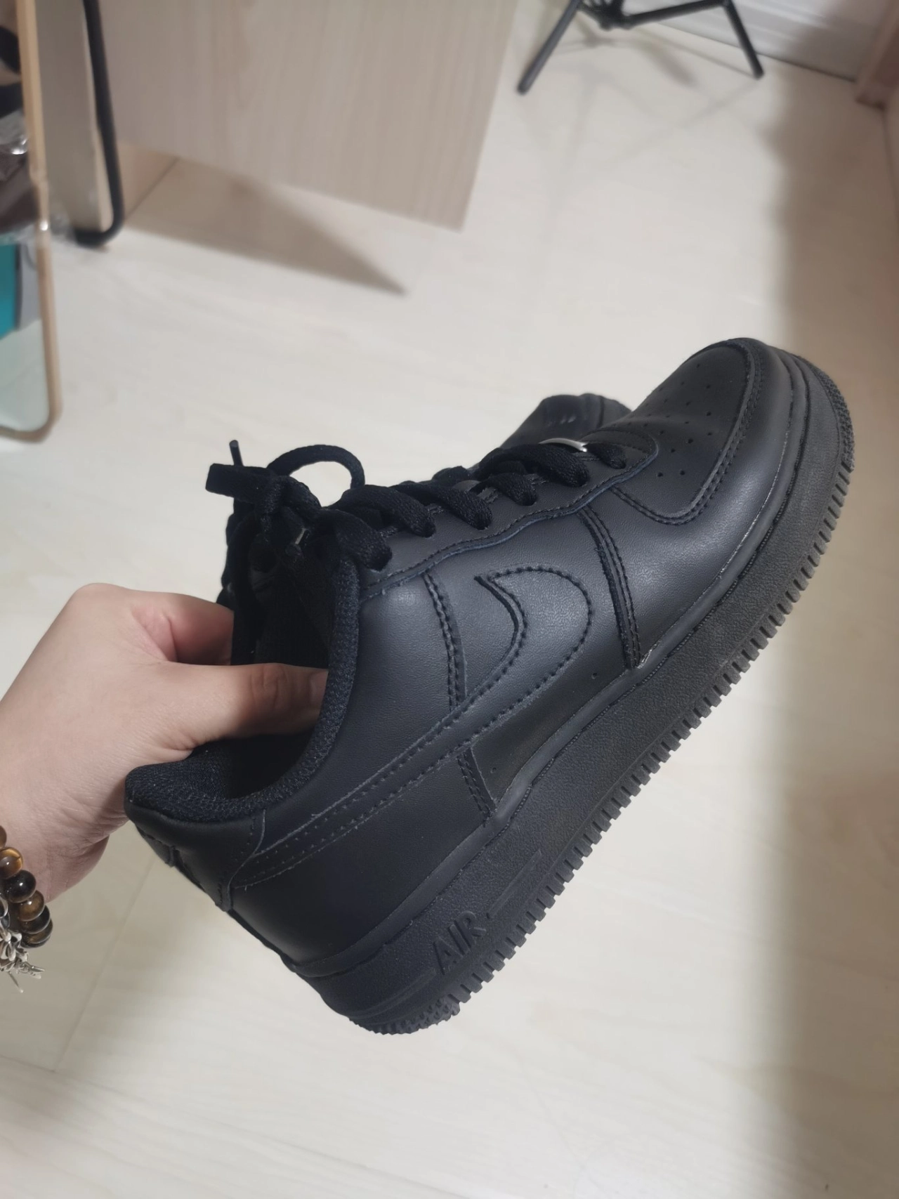 custom review-Nike Air Force 1 Low противоскользящие амортизаторы низкий топ детские скейтбординги черный