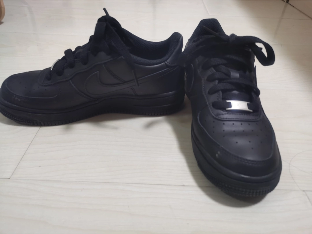 custom review-Nike Air Force 1 Low противоскользящие амортизаторы низкий топ детские скейтбординги черный