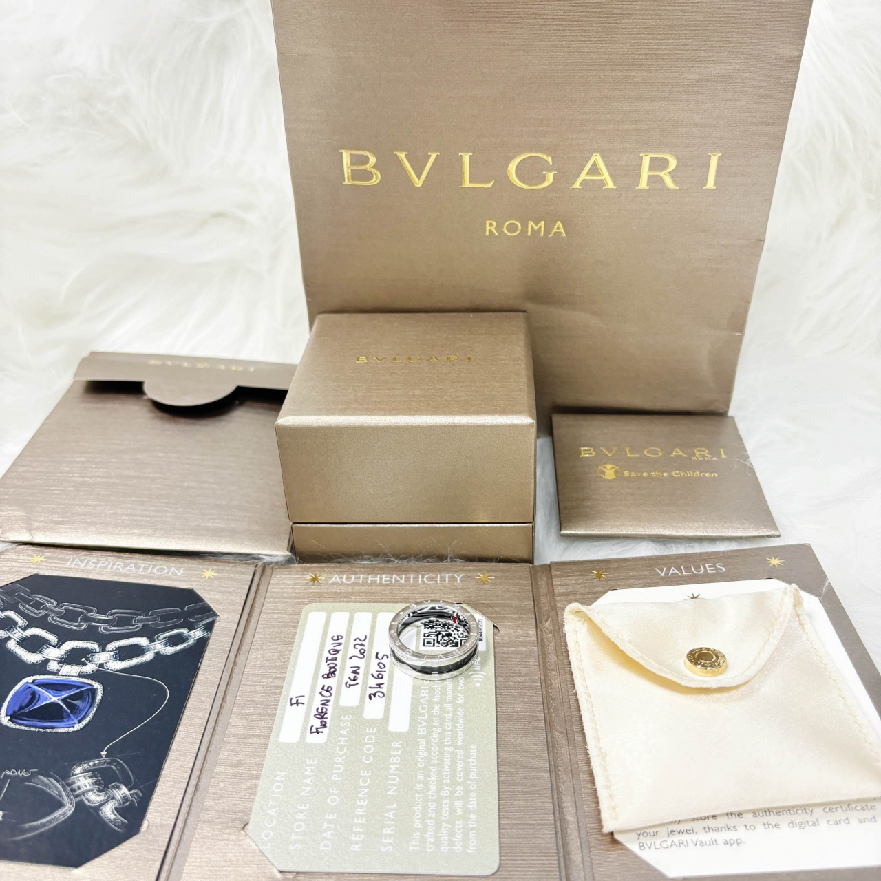 宝格丽慈善款戒指60码