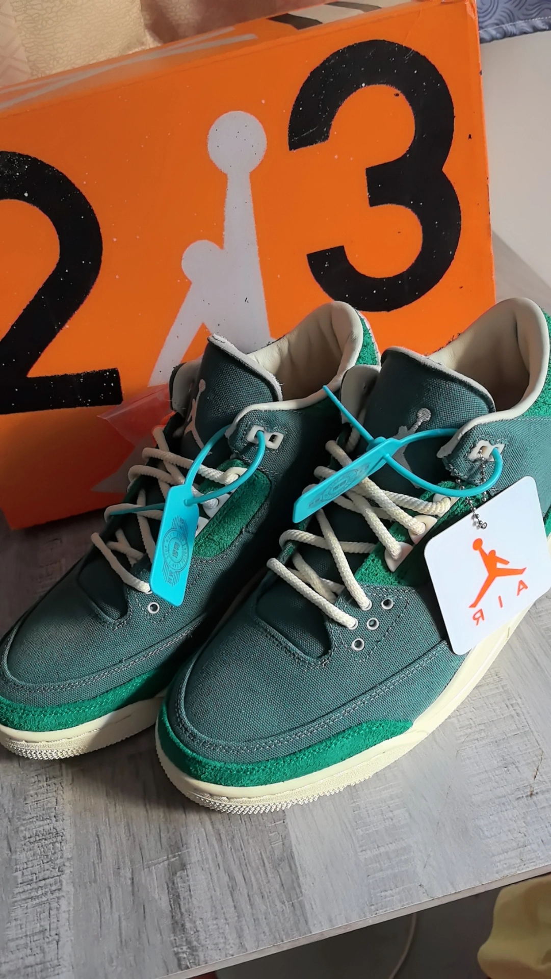 custom review-Jordan Air Джордан 3 MID Топ Винтажные баскетбольные кроссовки Женские Зеленый