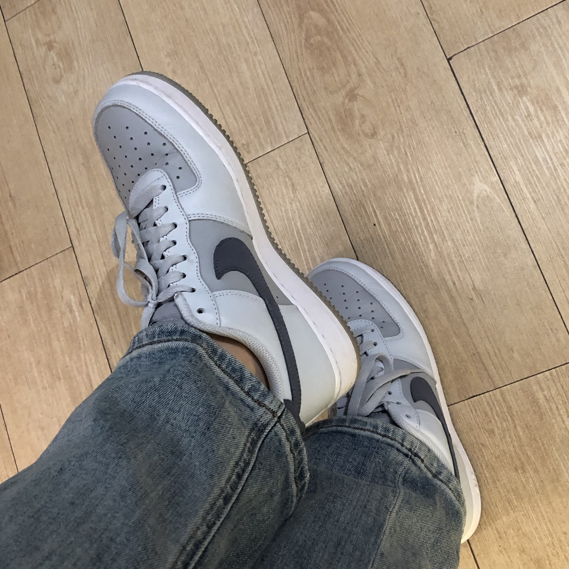 custom review-Nike Air FORCE 1 '07 LV8 Low Топ Скейтборд Кроссовки Мужские Серые