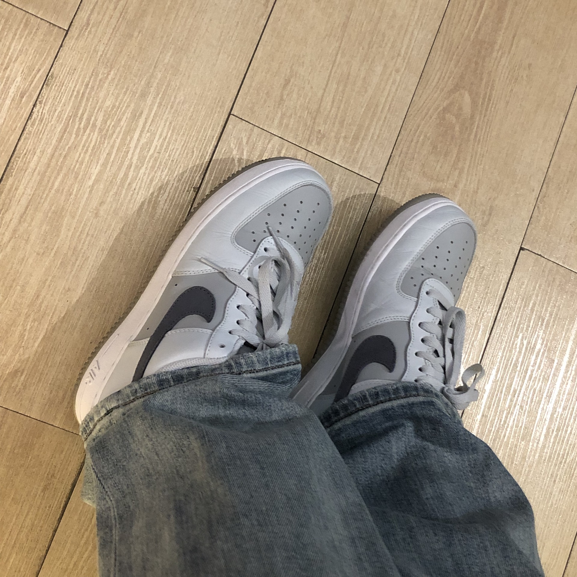 custom review-Nike Air FORCE 1 '07 LV8 Low Топ Скейтборд Кроссовки Мужские Серые