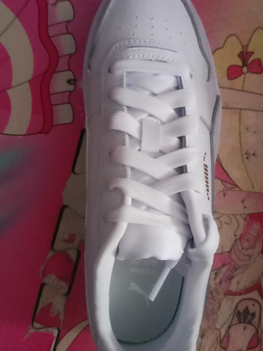 custom review-PUMA Carina Street Устойчивые к истиранию Низкие Кроссовки для скейтбординга Женские Белые Серые