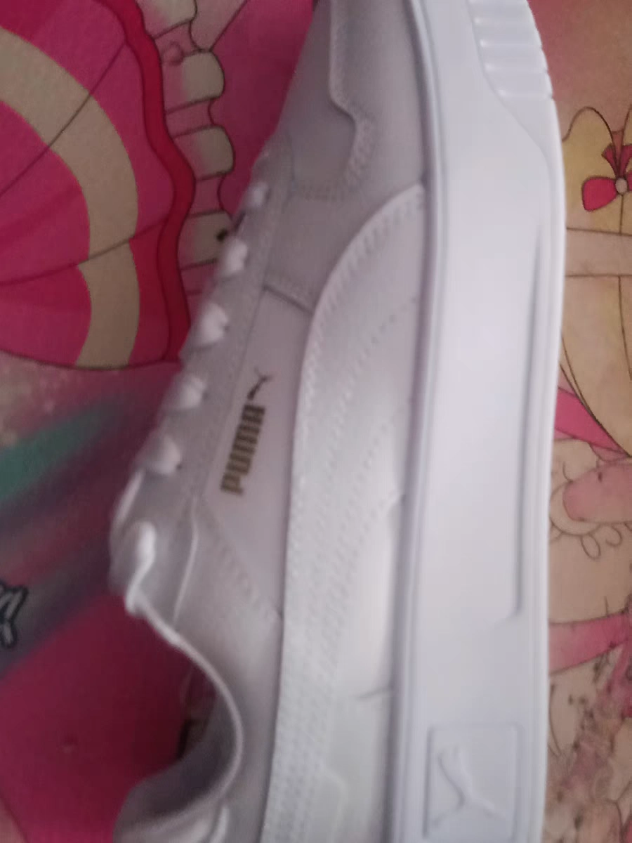 custom review-PUMA Carina Street Устойчивые к истиранию Низкие Кроссовки для скейтбординга Женские Белые Серые