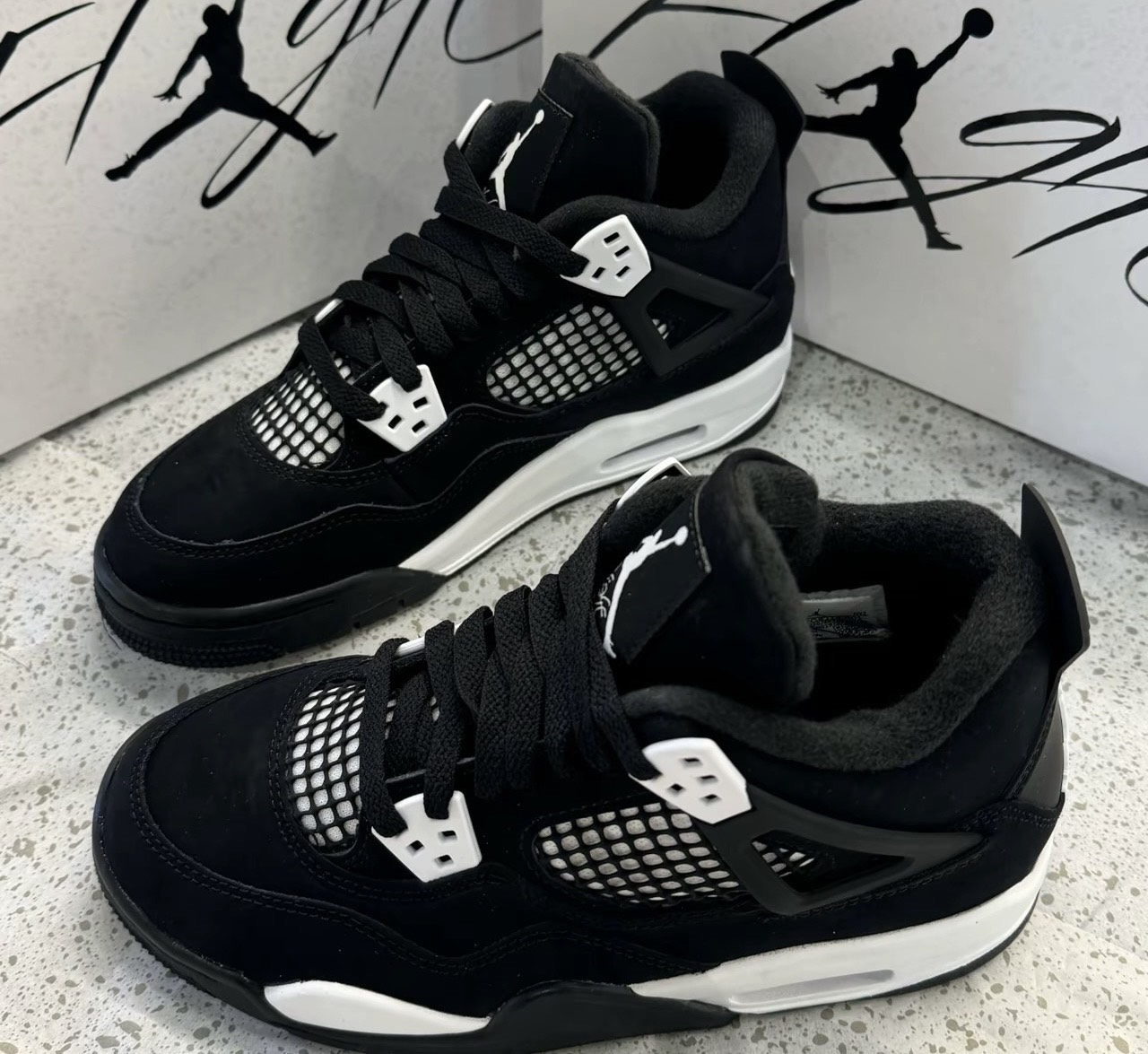 custom review-Jordan 4 Retro White Thunder GS