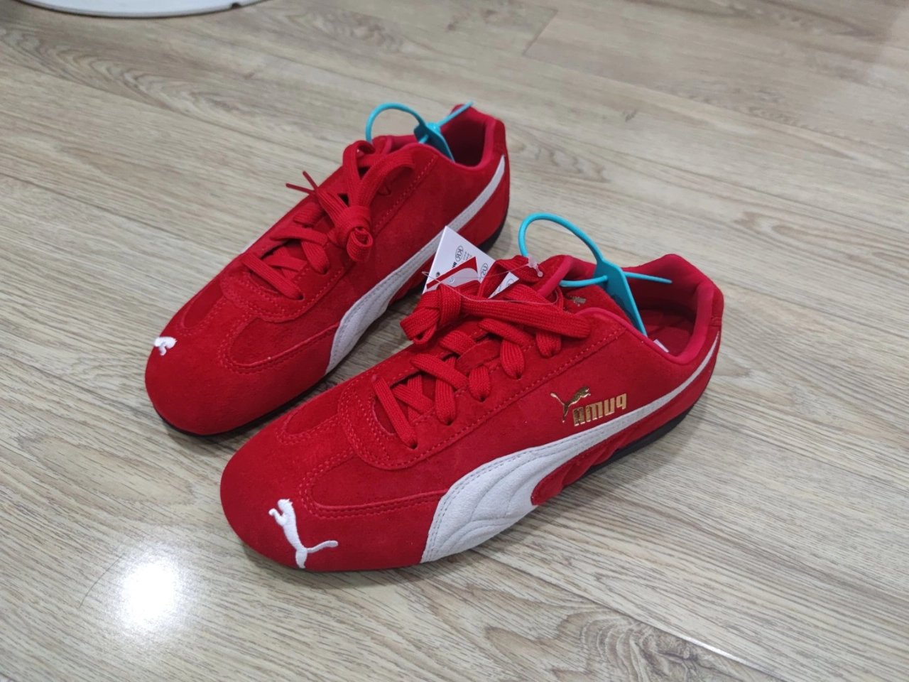 custom review-PUMA Speedcat Go OG Устойчивые к истиранию Низкие Кроссовки для тренировок Унисекс Пламя Красный