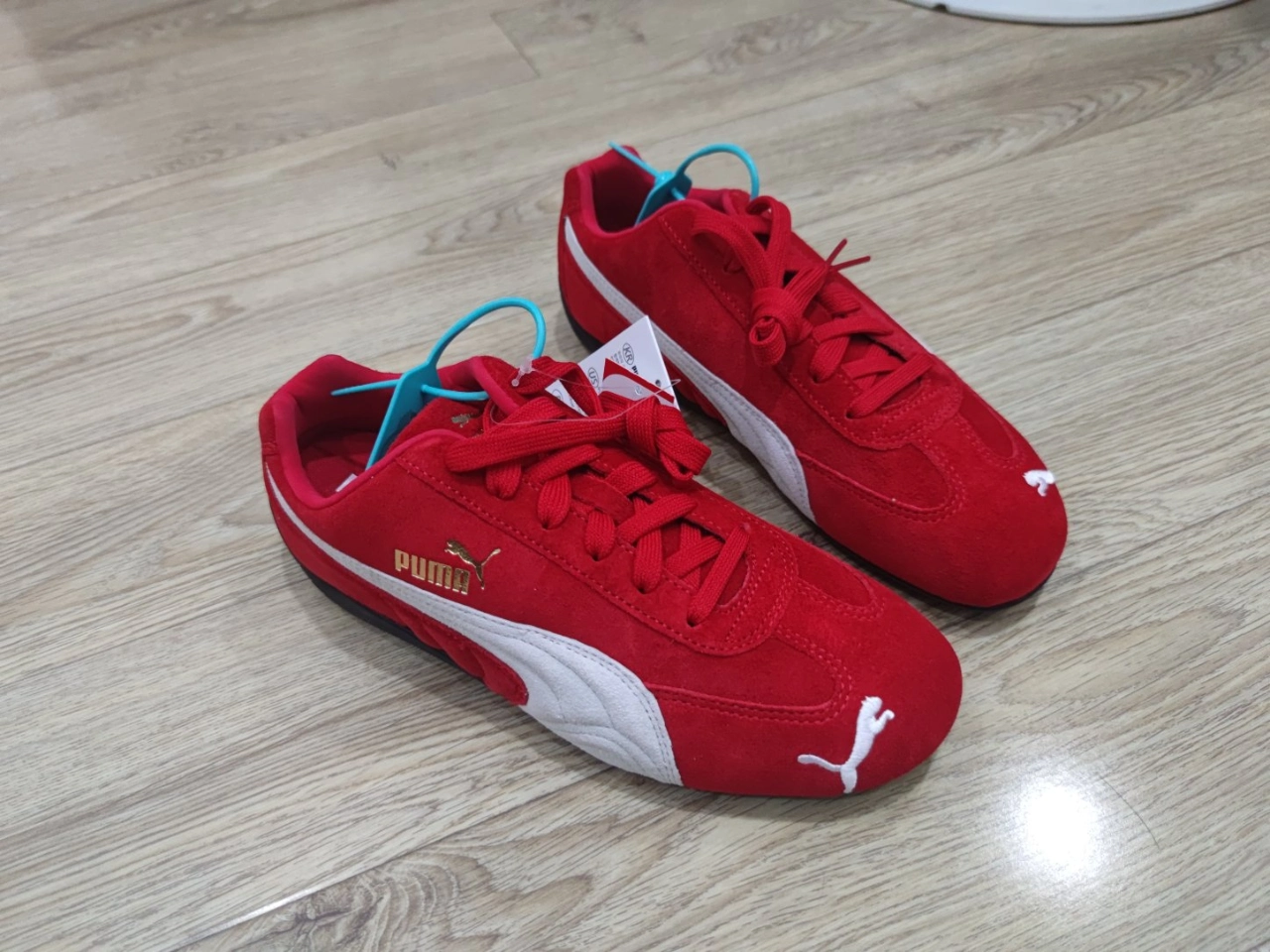 custom review-PUMA Speedcat Go OG Устойчивые к истиранию Низкие Кроссовки для тренировок Унисекс Пламя Красный