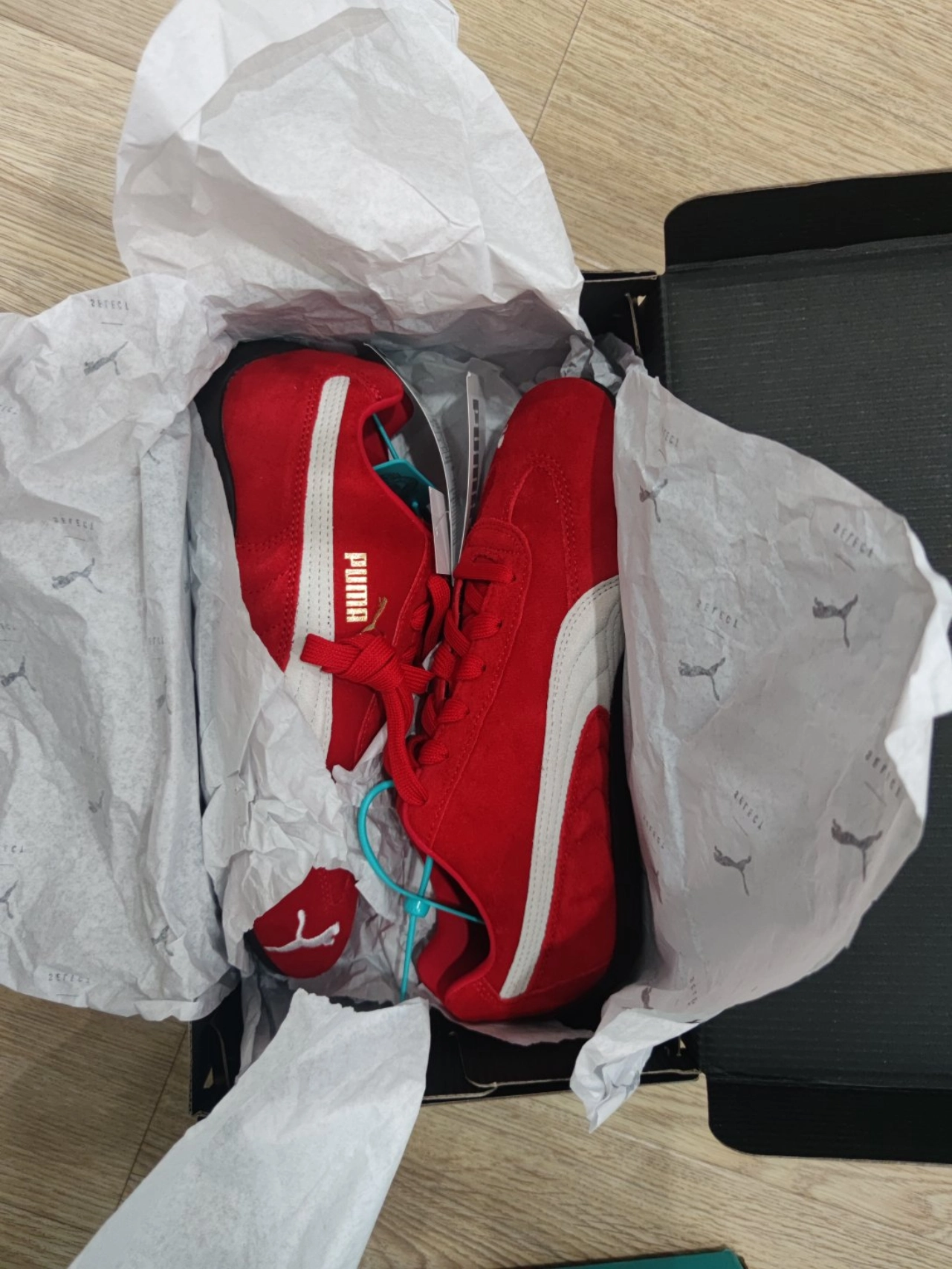 custom review-PUMA Speedcat Go OG Устойчивые к истиранию Низкие Кроссовки для тренировок Унисекс Пламя Красный