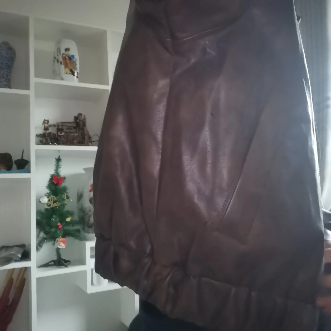 custom review-Bodydream Кожа Куртка Унисекс Темно-Коричневый