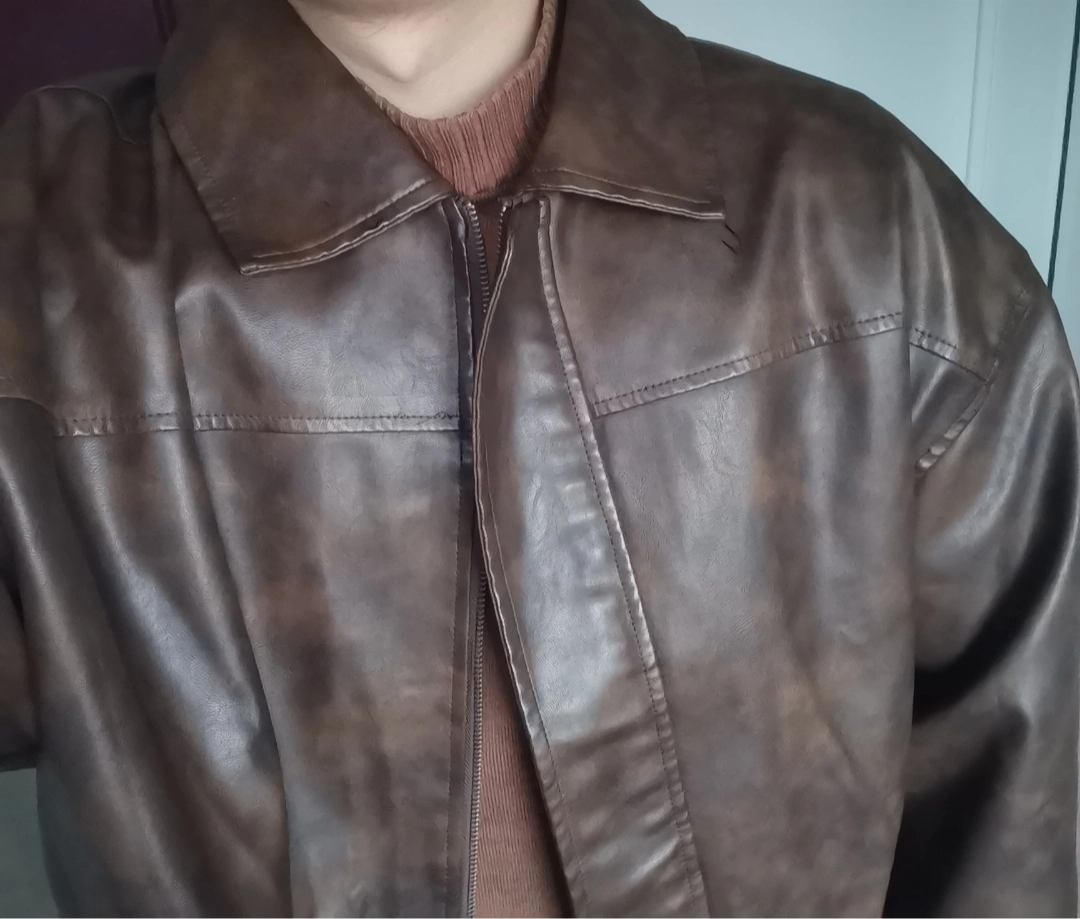 custom review-Bodydream Кожа Куртка Унисекс Темно-Коричневый