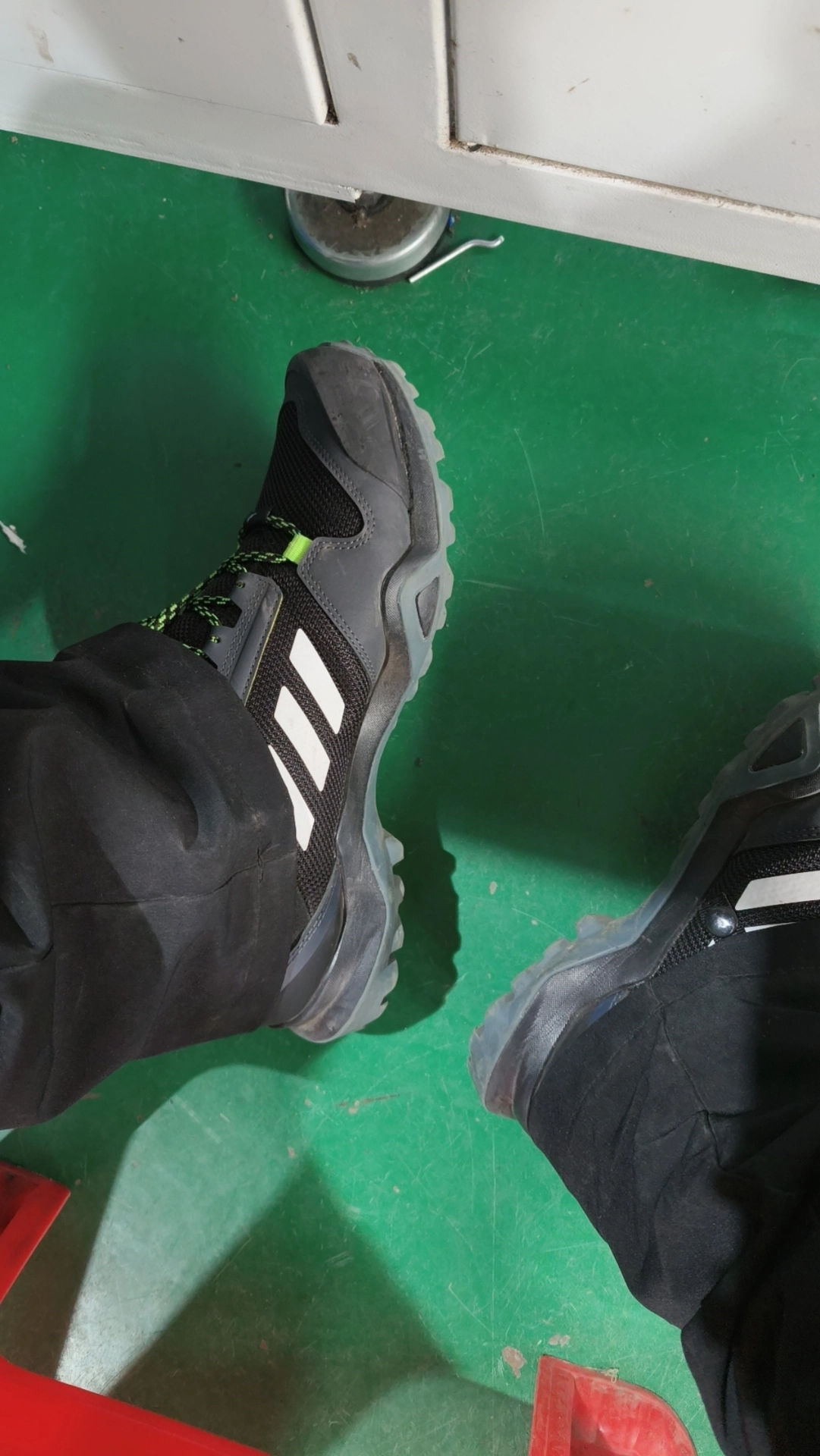 custom review-adidas Terrex AX3 Hiking Низкий Топ Уличная Обувь Мужская Черный Серый