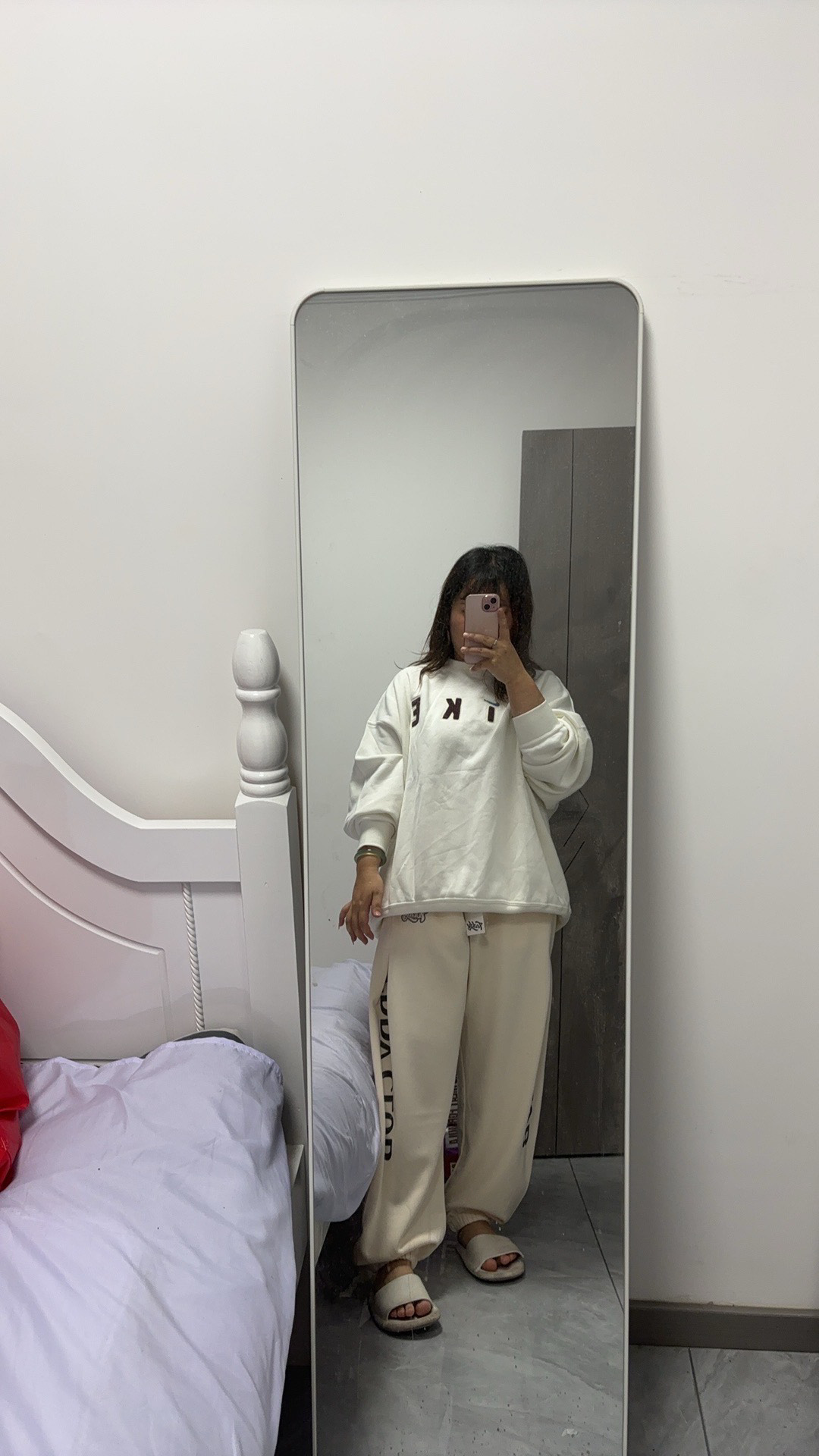 custom review-NIKE Бежевые Женские Свитшоты