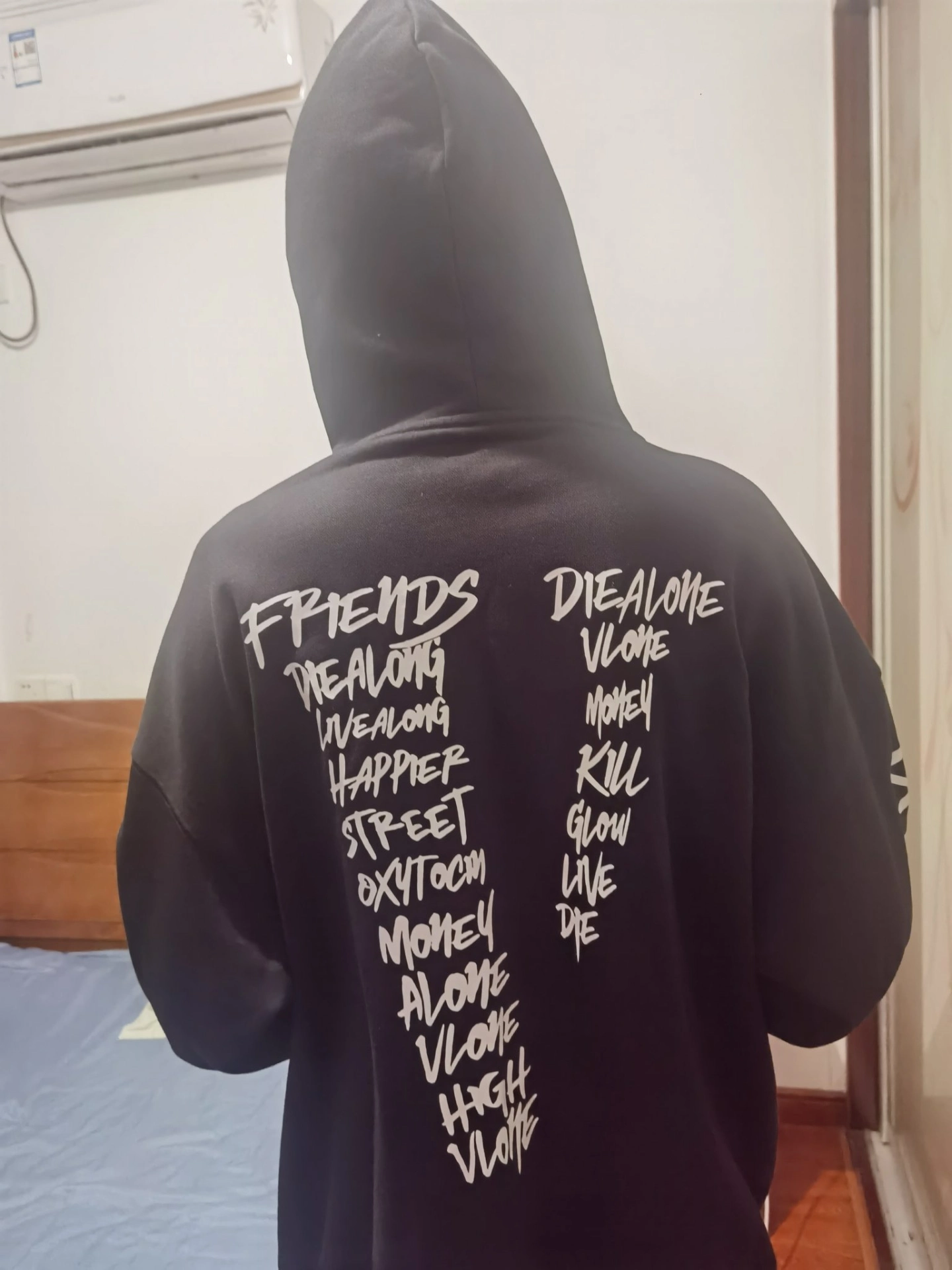 custom review-VLONE Loose Fit Zipper Hoodie Unisex
