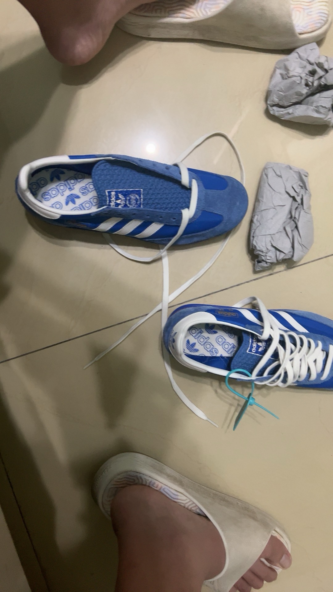 custom review-Adidas Originals SL 72 RS Slip-Resistant Низкий Топ Повседневная Обувь Унисекс Синий Белый