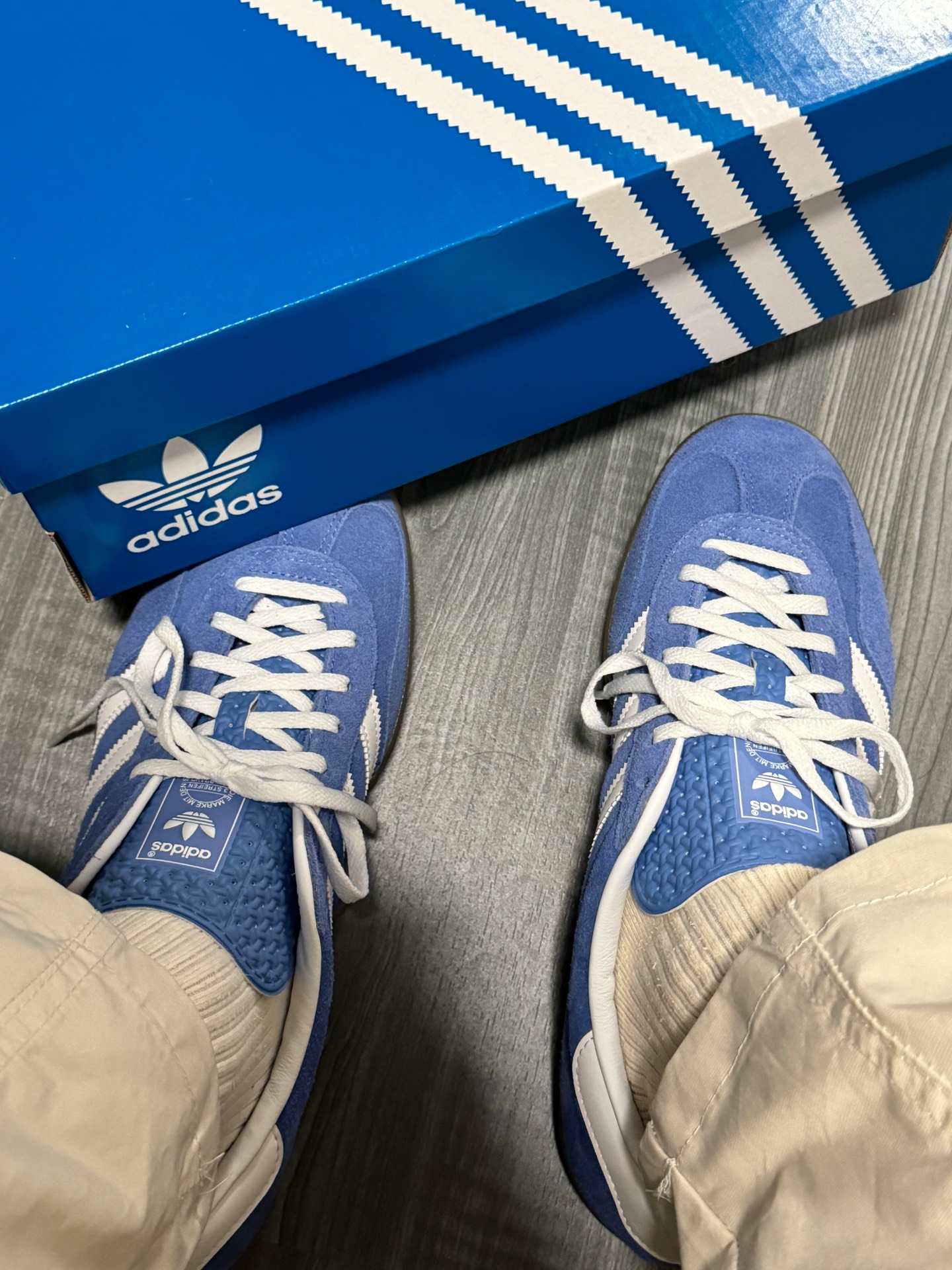 custom review-Adidas Gazelle Indoor Blue Fusion Gum Women's