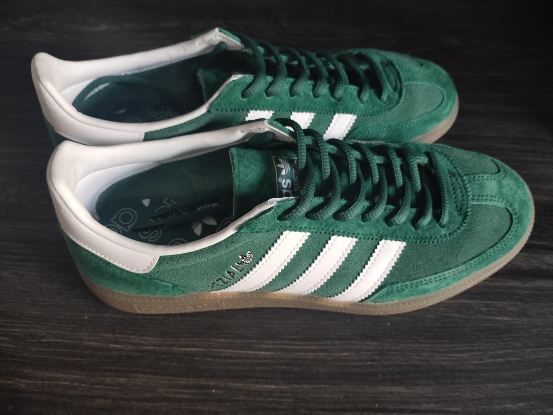 custom review-Adidas Originals HANDBALL SPEZIAL Противоскользящие устойчивые к истиранию Низкие скейтбордические кроссовки Унисекс Зеленые