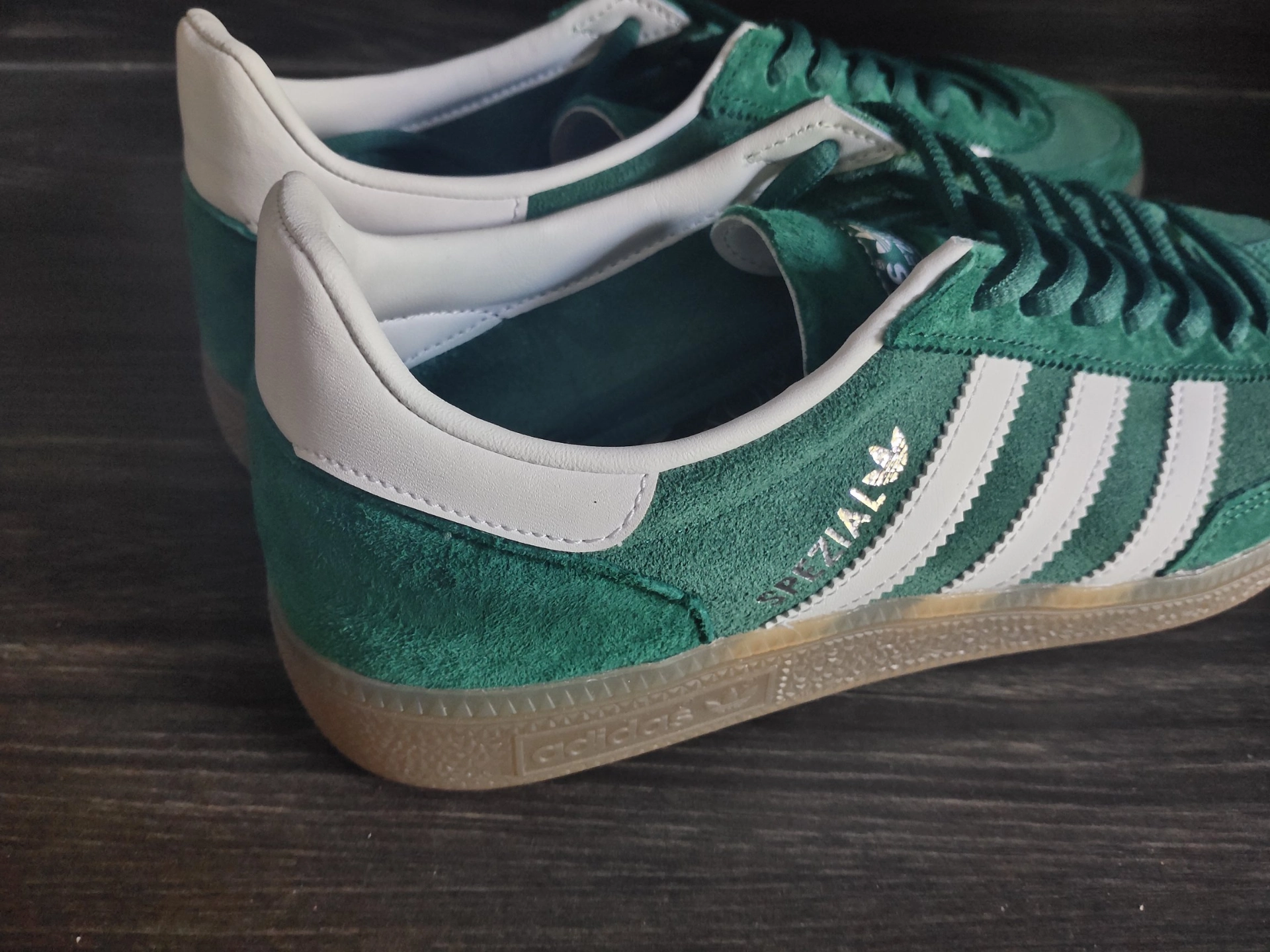 custom review-Adidas Originals HANDBALL SPEZIAL Противоскользящие устойчивые к истиранию Низкие скейтбордические кроссовки Унисекс Зеленые