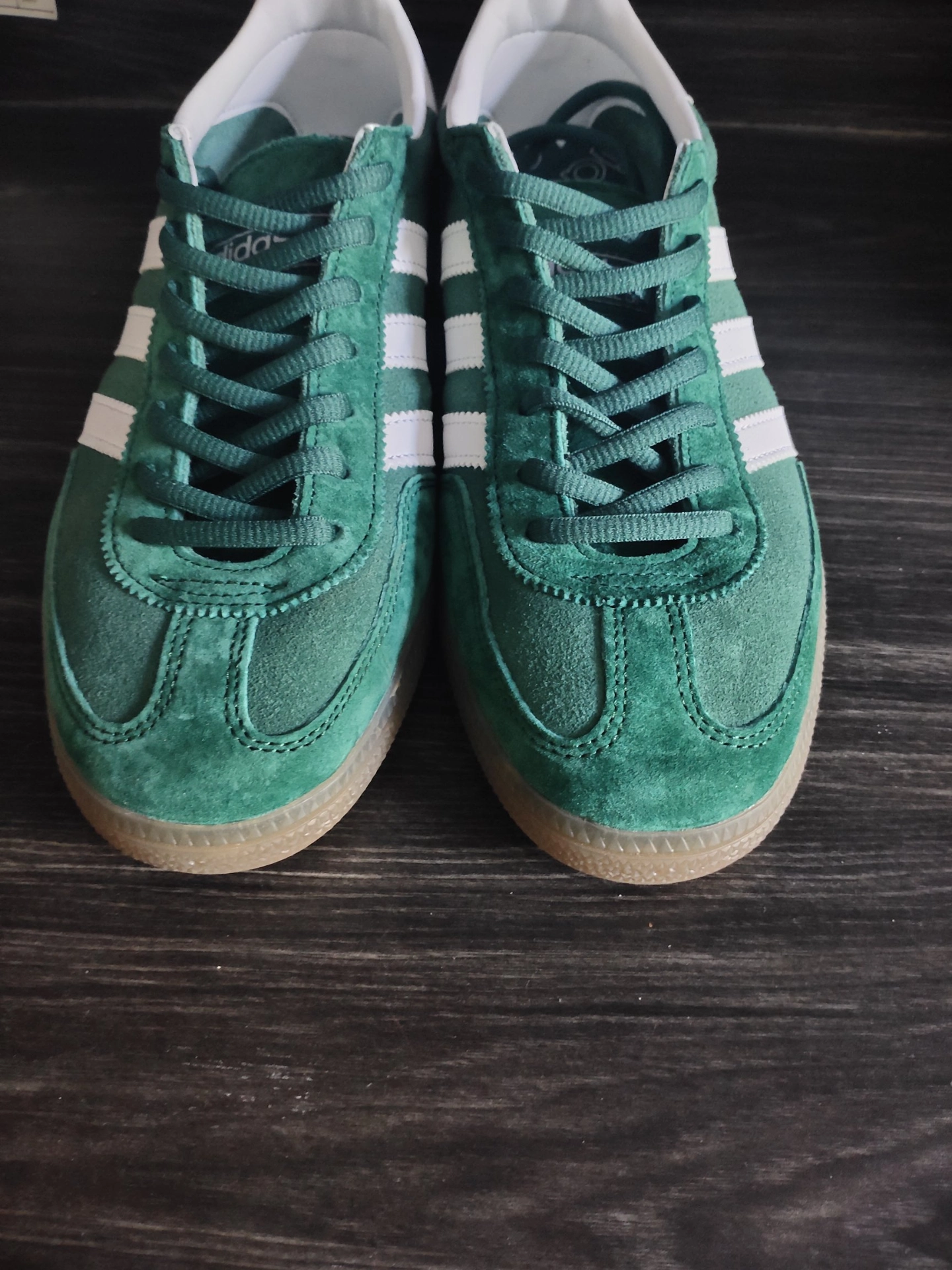 custom review-Adidas Originals HANDBALL SPEZIAL Противоскользящие устойчивые к истиранию Низкие скейтбордические кроссовки Унисекс Зеленые