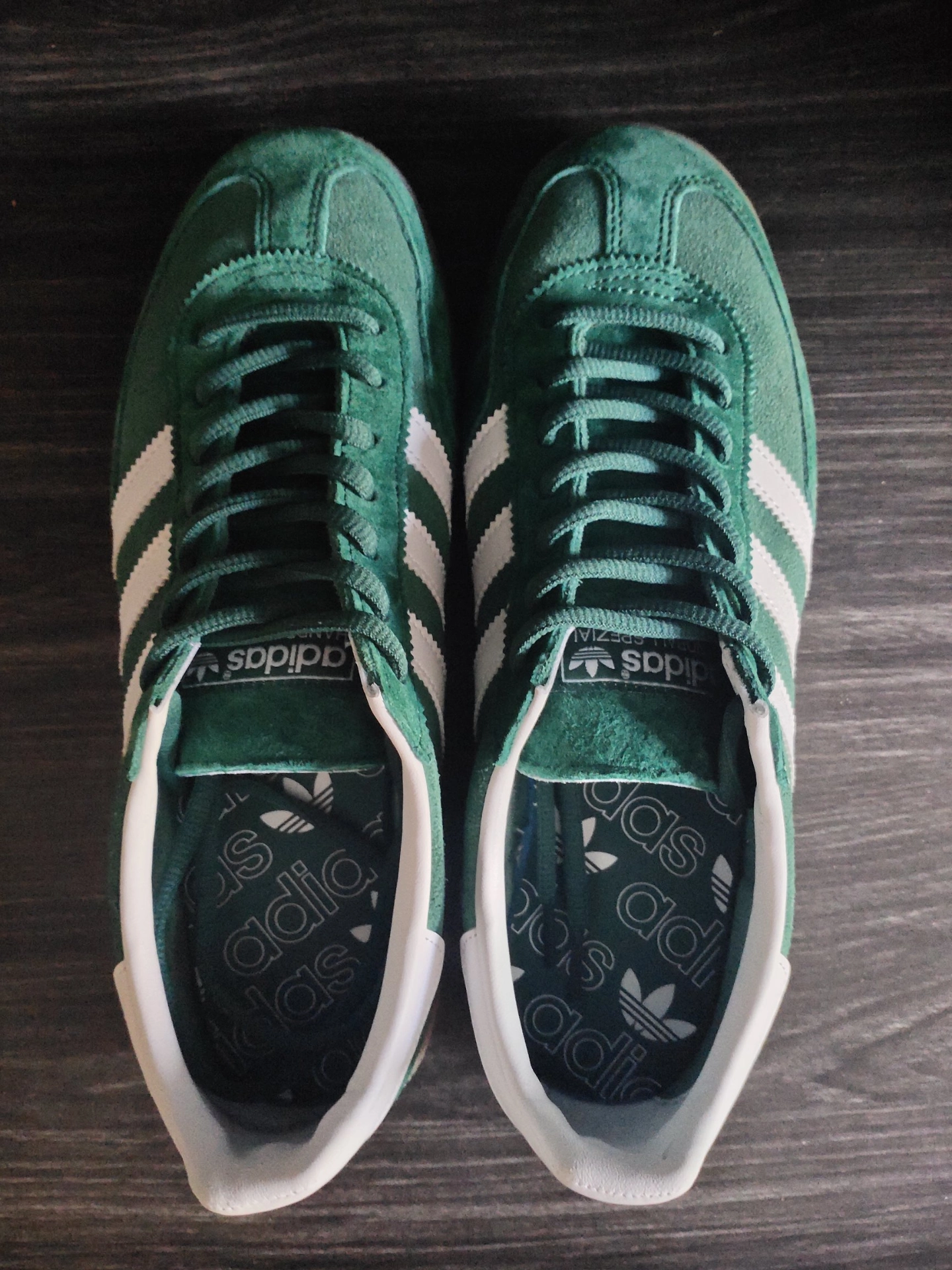 custom review-Adidas Originals HANDBALL SPEZIAL Противоскользящие устойчивые к истиранию Низкие скейтбордические кроссовки Унисекс Зеленые