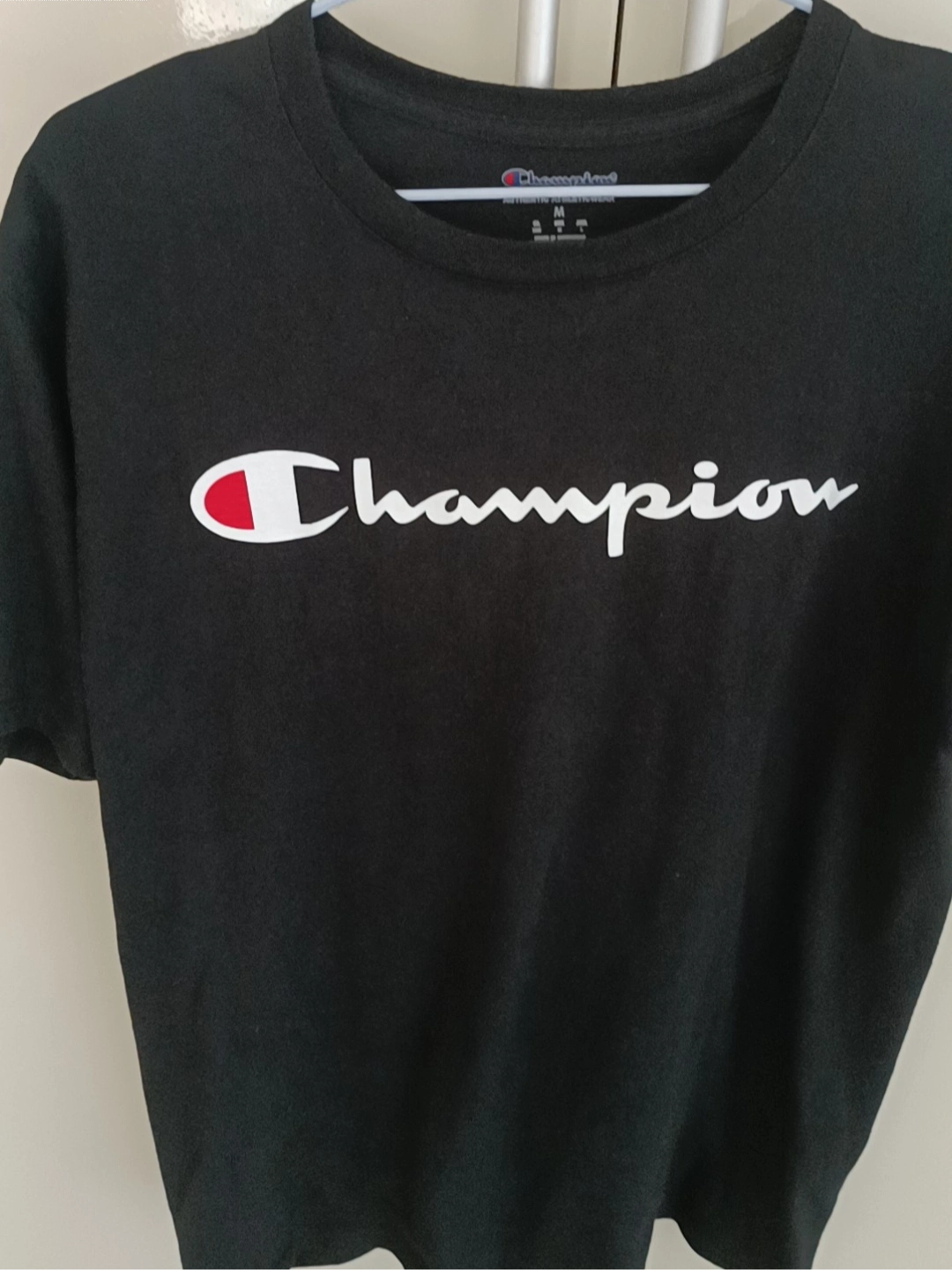 custom review-Champion T-Shirt US Version Unisex Black Чемпион T-Shirt США Унисекс Черный