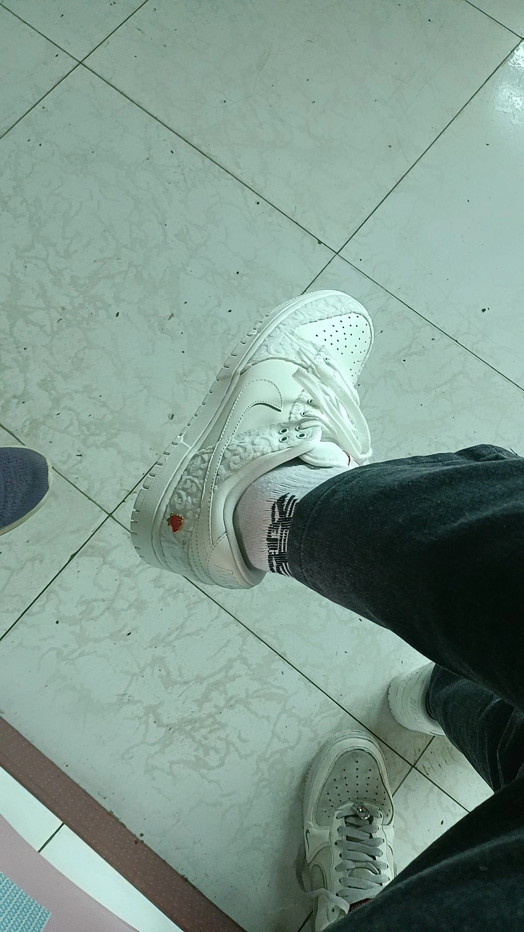 custom review-Nike Dunk Give HER Flowers Slip-Resistant Low Top Скейтборд Кроссовки Женские Белые