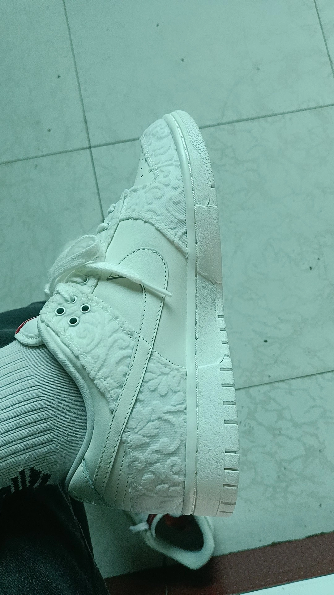 custom review-Nike Dunk Give HER Flowers Slip-Resistant Low Top Скейтборд Кроссовки Женские Белые