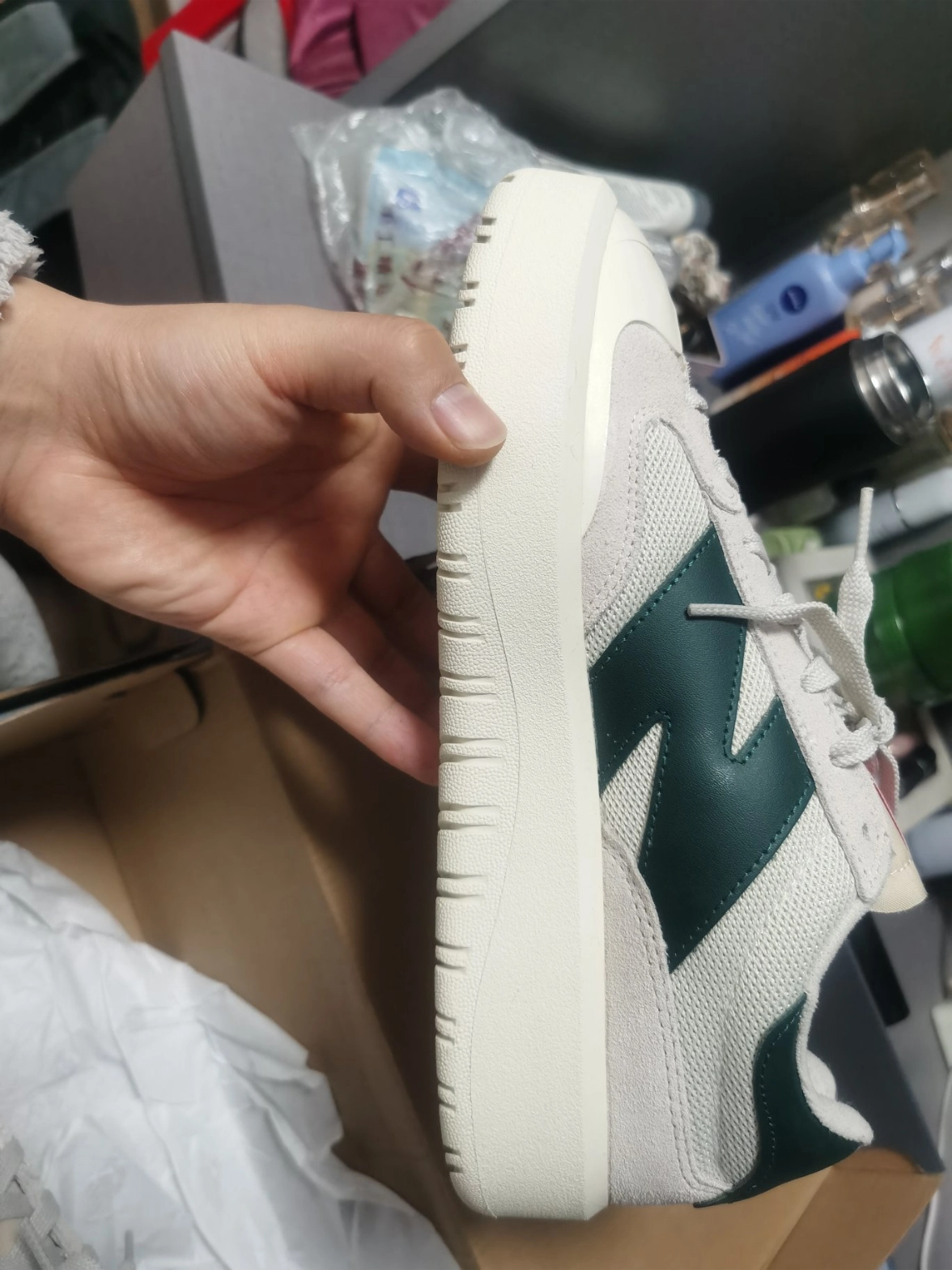 custom review-New Balance NB 302 Low Топ Скейтборд Кроссовки Унисекс Бежевый Зеленый