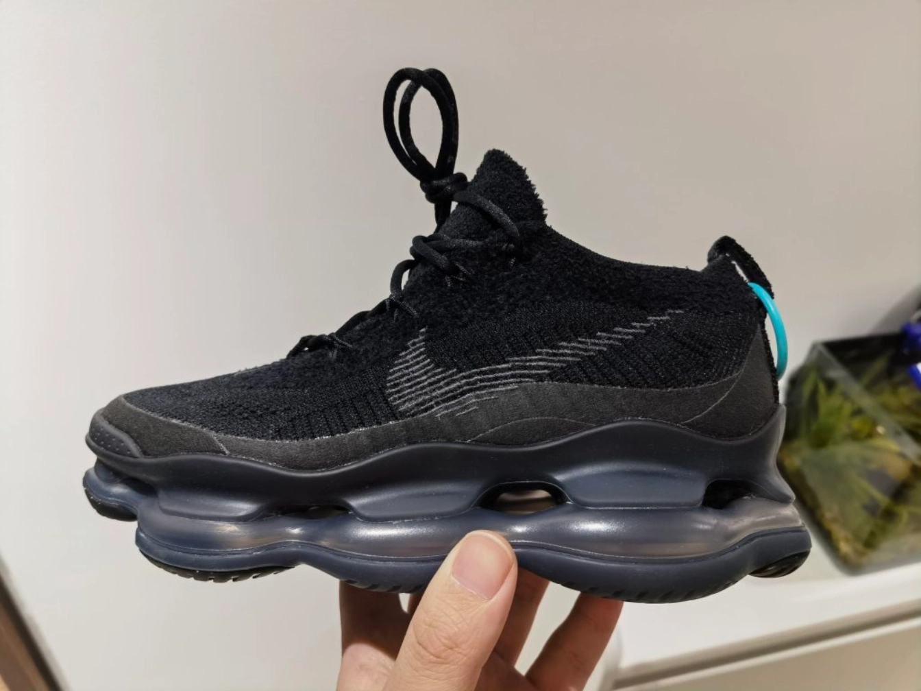 custom review-Nike Air Max Scorpion Амортизация Износостойкий Низкий Топ Повседневные Беговые кроссовки Женские Черные Переработанный Материал