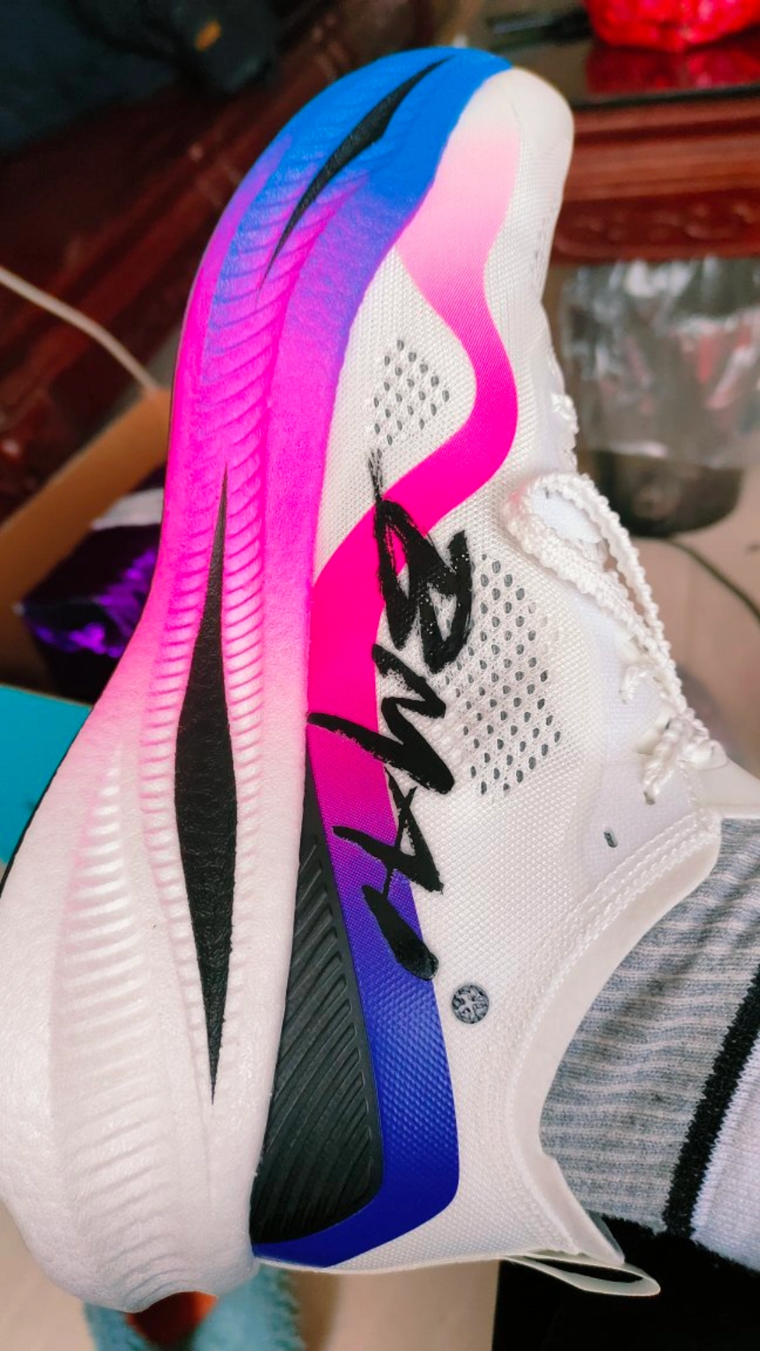 custom review-BMAI Carbon FLY Амортизация Отскок Поддержка Устойчивый к истиранию Дышащий Низкий Топ Беговые кроссовки Мужские Несовпадающие