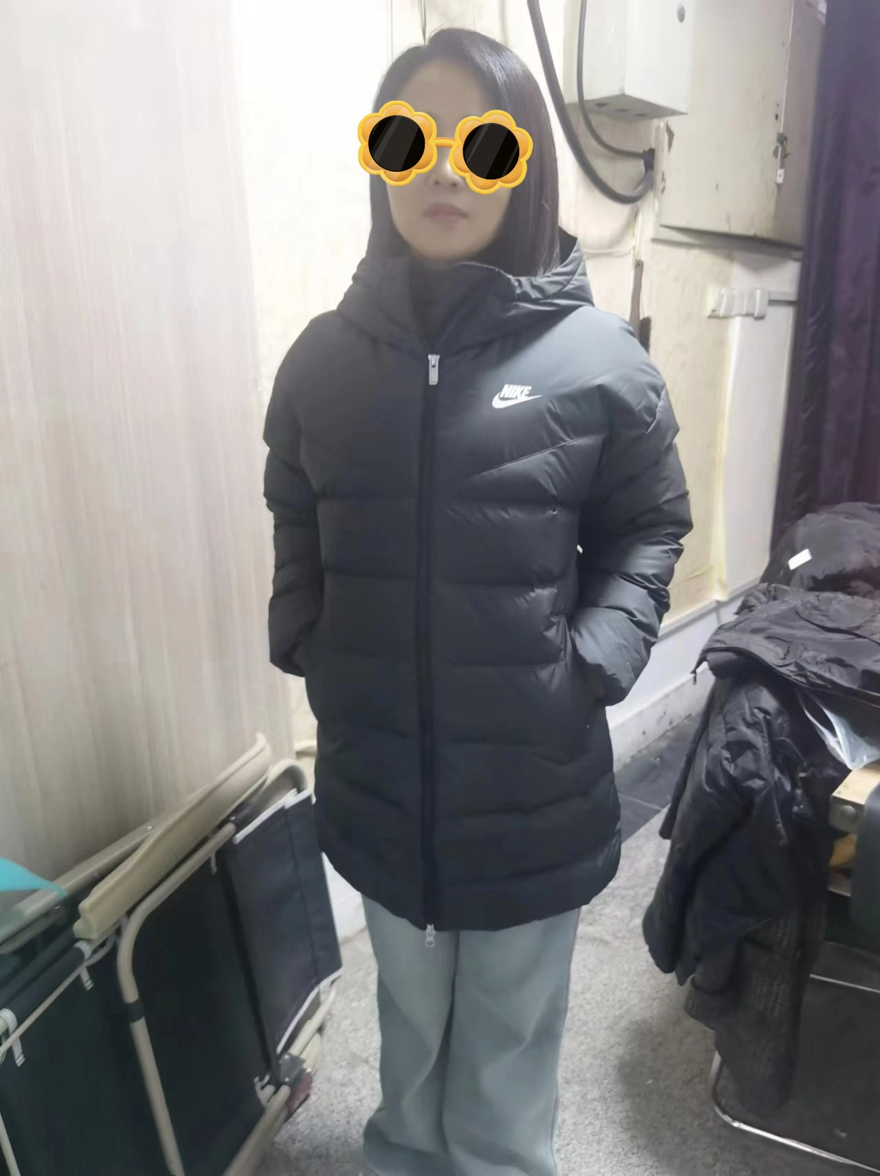 custom review-Nike Пуховик Мужской Темно-коричневый