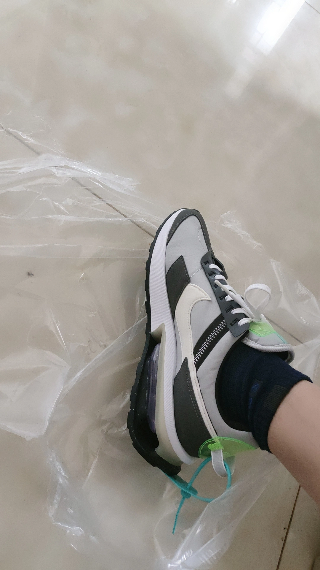 custom review-Nike Air Max Pre Day Low Топ Air Cushion Повседневные Беговые Кроссовки Мужские Серые