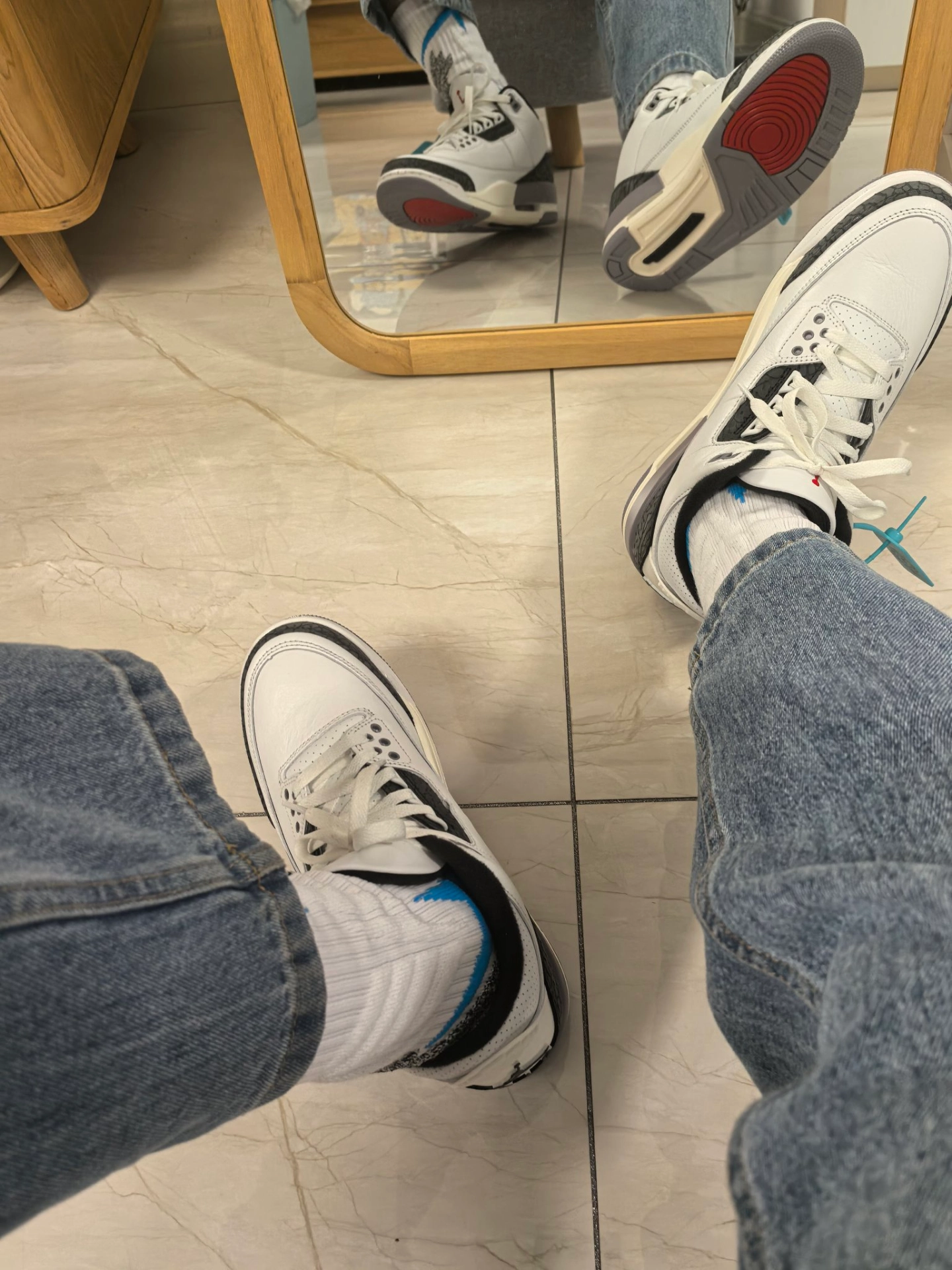 custom review-Air Jordan 3 Retro 'Cement Grey'