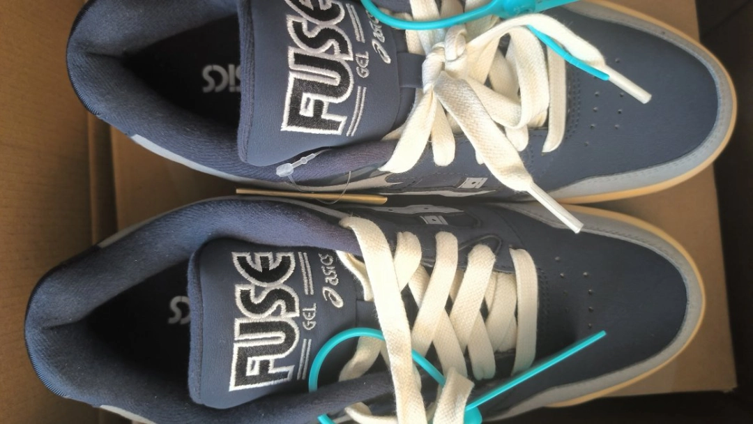 custom review-Asics Гель Fuse Low Топ Винтажные Баскетбольные Кроссовки Унисекс Темно-Синий