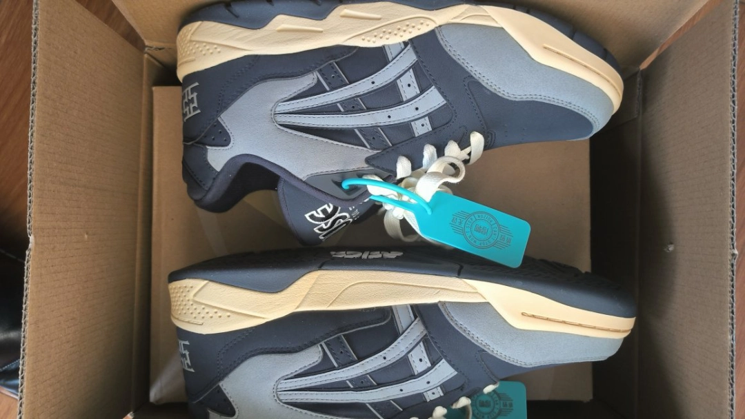 custom review-Asics Гель Fuse Low Топ Винтажные Баскетбольные Кроссовки Унисекс Темно-Синий