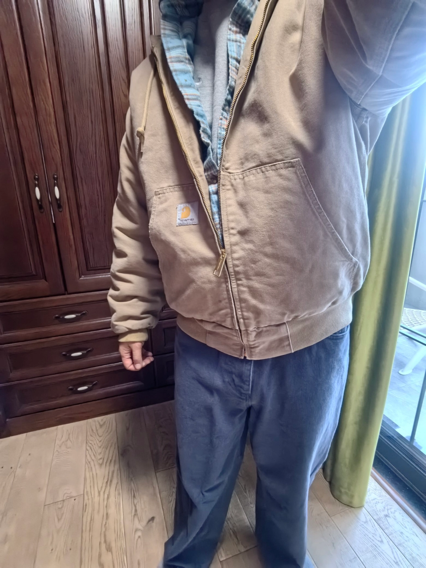 custom review-Carhartt WIP Active FW24 OG Куртка Зимняя Куртка Унисекс Хаки