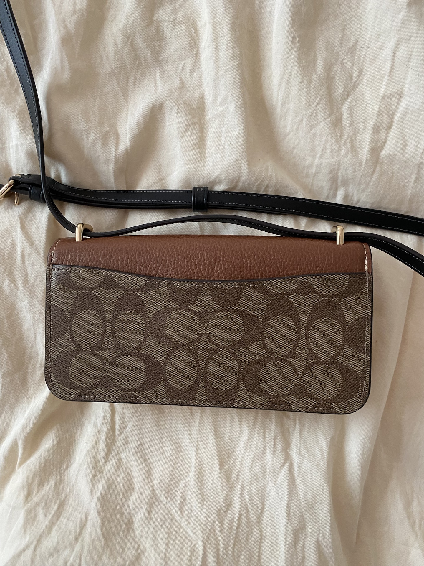 custom review-COACH Morgan Коровья кожа с искусственной кожей Сумка через плечо Маленькая Женская Хаки Красно-коричневый Черный