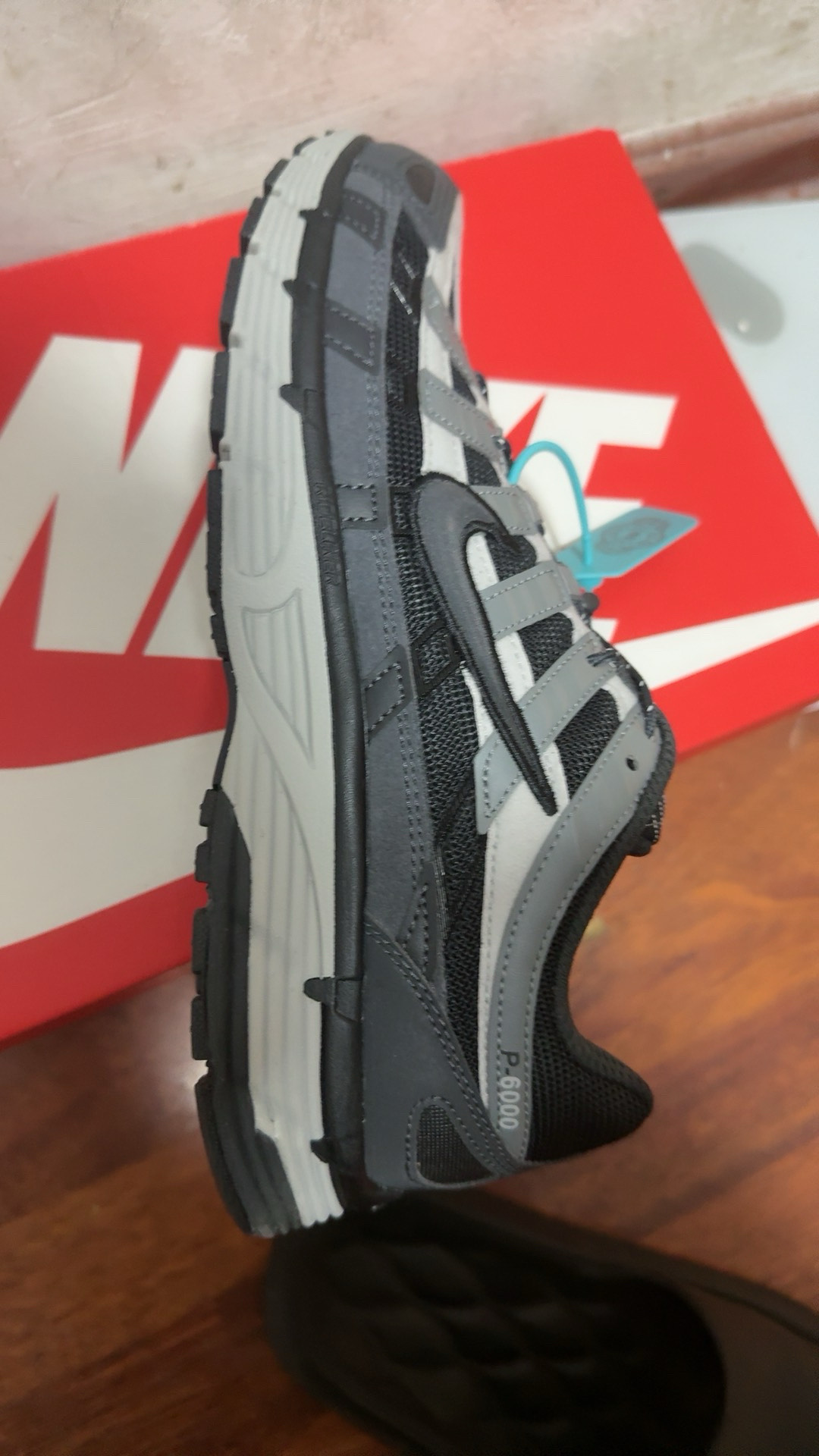 custom review-Nike P 6000 Устойчивый к истиранию низкий топ Повседневная городская обувь для бега Мужская Черный Серый