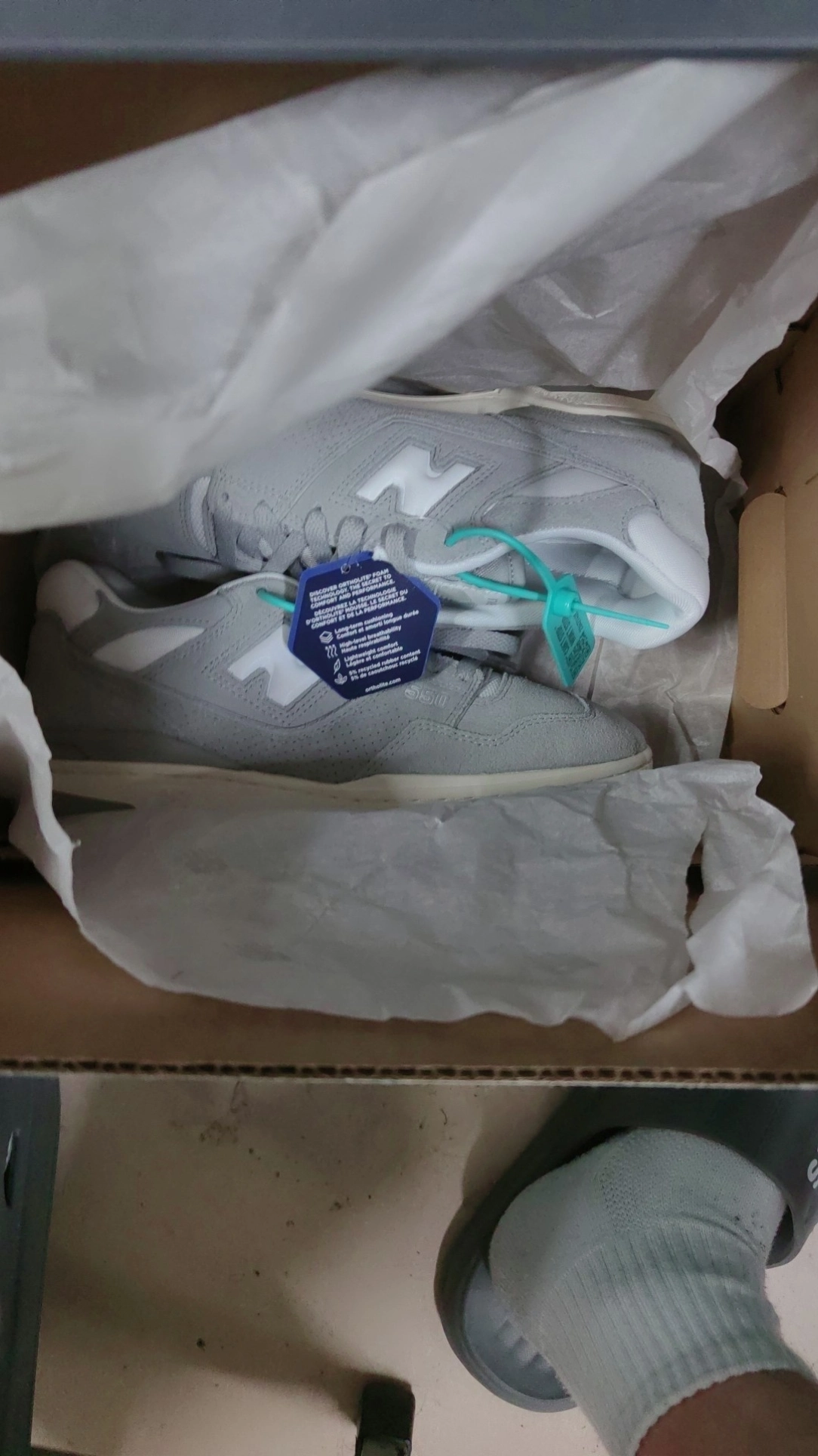 custom review-New Balance NB 550 Low Топ Винтажные Баскетбольные Кроссовки Унисекс Серый