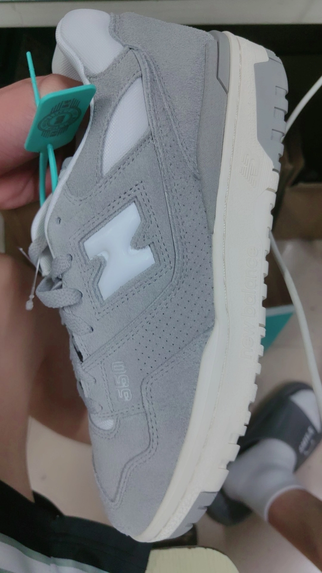 custom review-New Balance NB 550 Low Топ Винтажные Баскетбольные Кроссовки Унисекс Серый