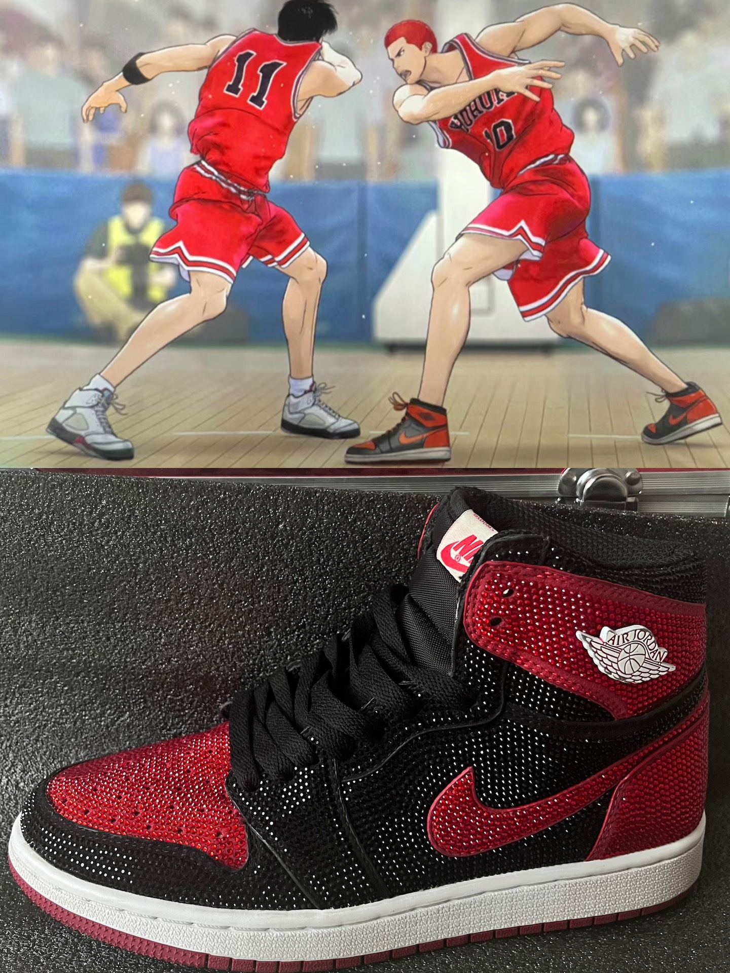 灌篮高手看得我拿出了尘封已久的樱木花道❗️