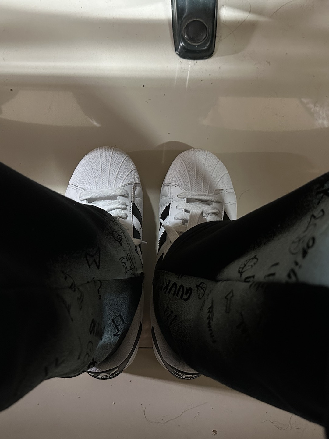 custom review-Adidas Originals SUPERSTAR XLG Low Топ Скейтборд Кроссовки Унисекс Черный Белый