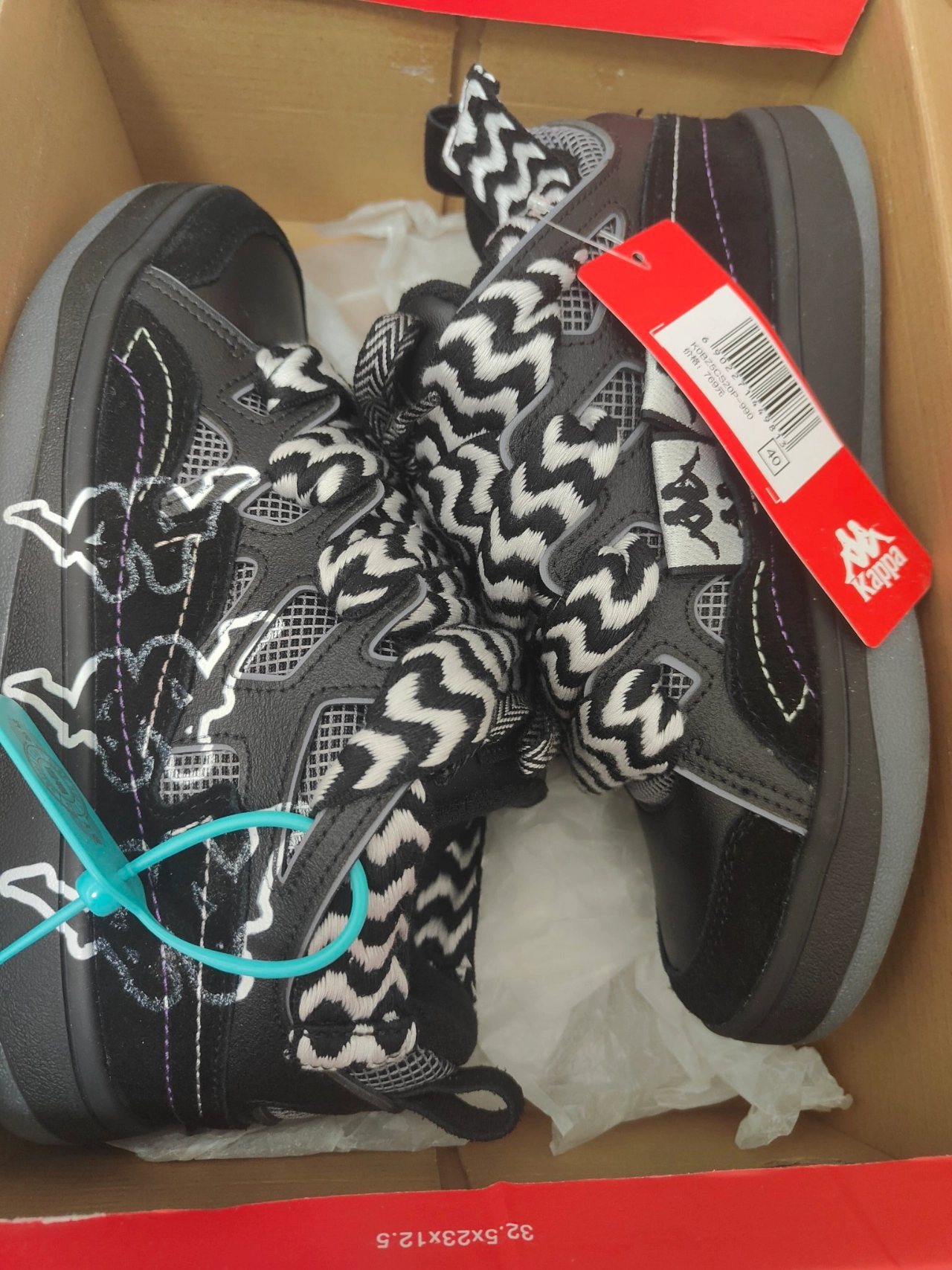 custom review-KAPPA Fatty Обувь Износостойкая и Легкая Низкие Кроссовки для Скейтбординга Унисекс Черные Серые