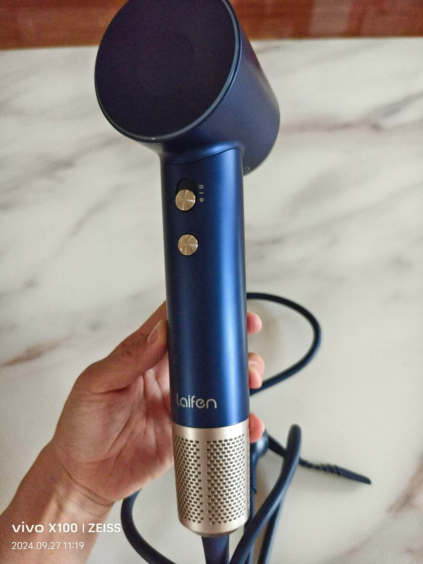 custom review-Laifen Фены 1500W Синий Золото Коробка Высокая Скорость Быстросохнущий Черный Технология High Speed