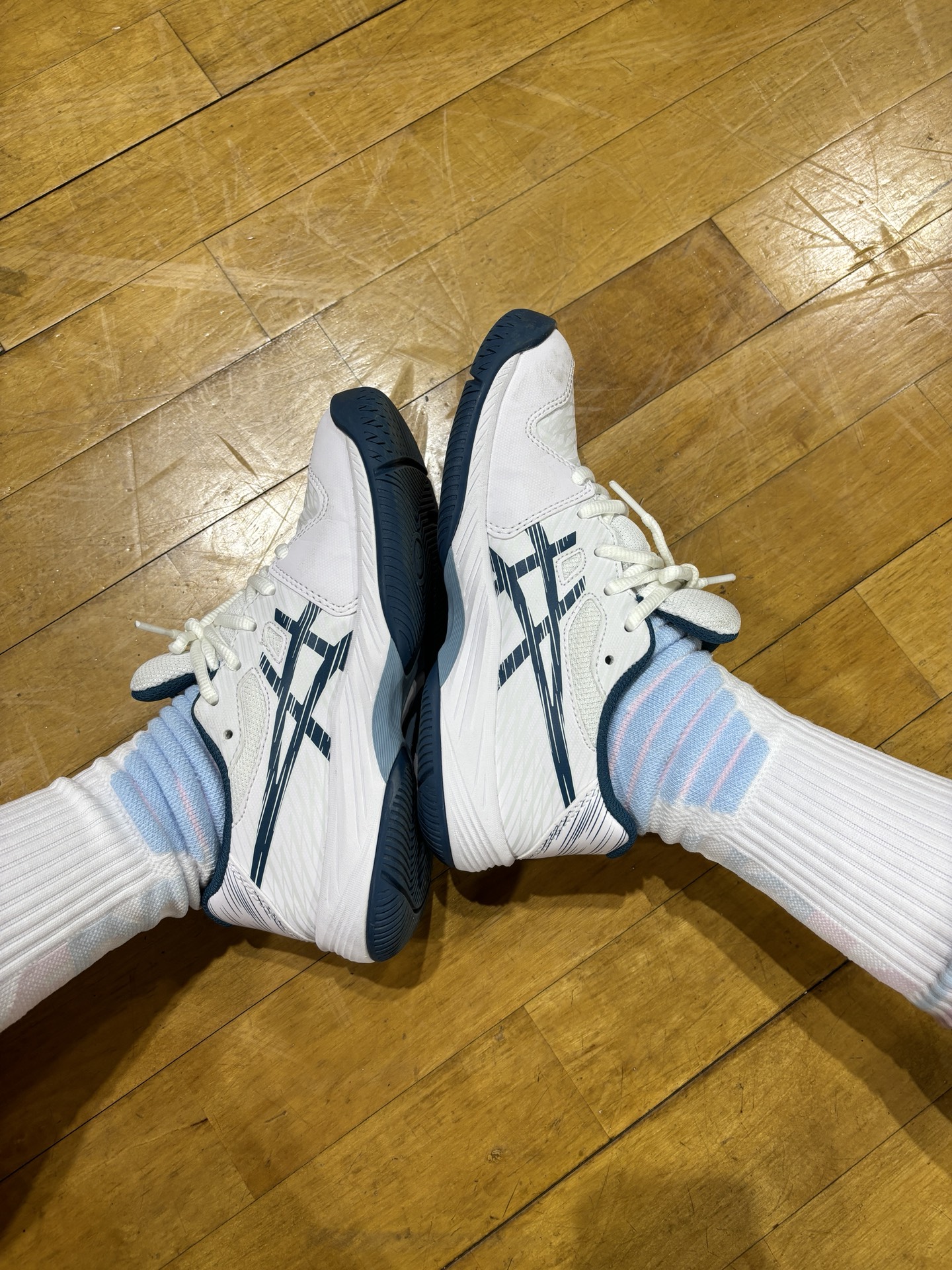 custom review-Asics Gel Game 9 GS Low Top Детская теннисная обувь Белый Синий