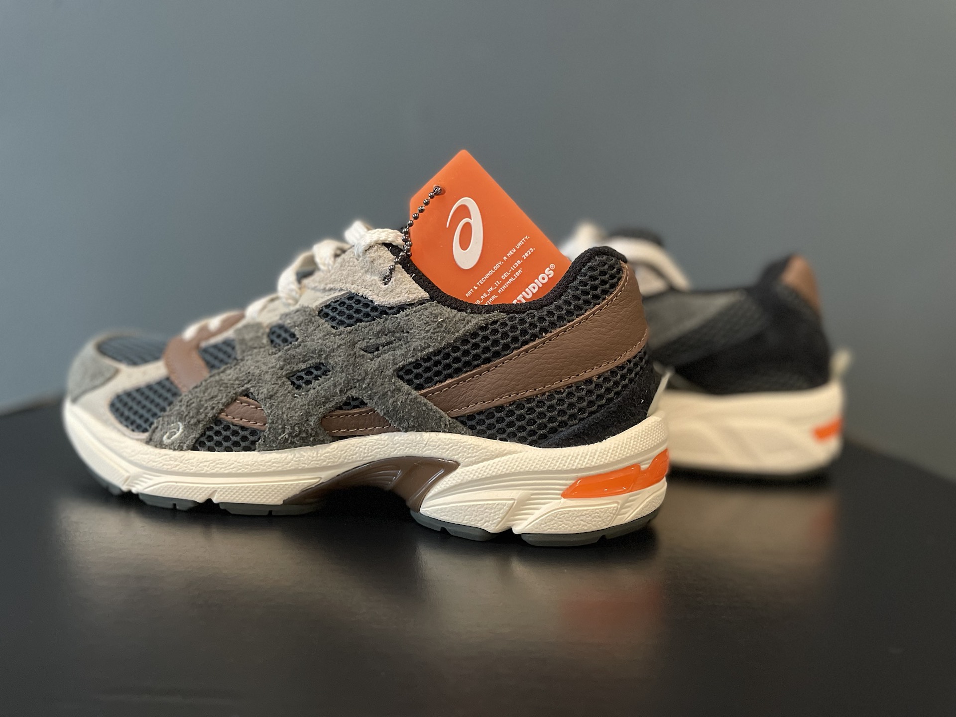 custom review-Hal STUDIOS x Asics Gel 1130 Сетчатая ткань Низкий топ Спортивная повседневная обувь Мужская Черная