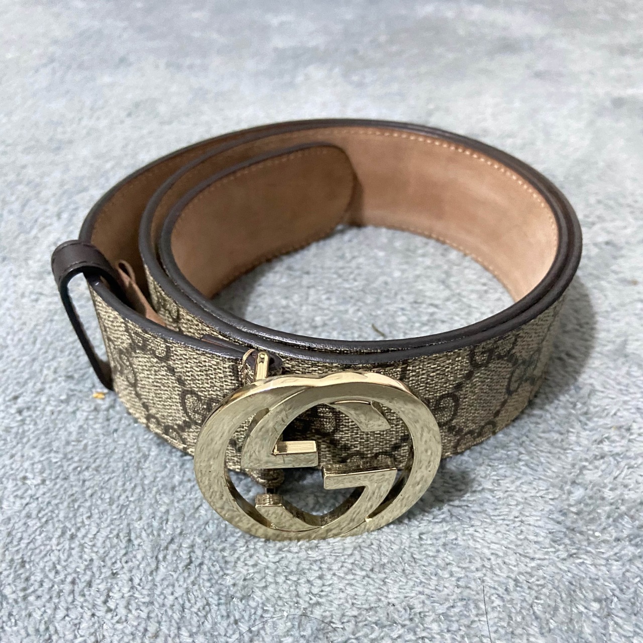 闲置 gucci 老花腰带