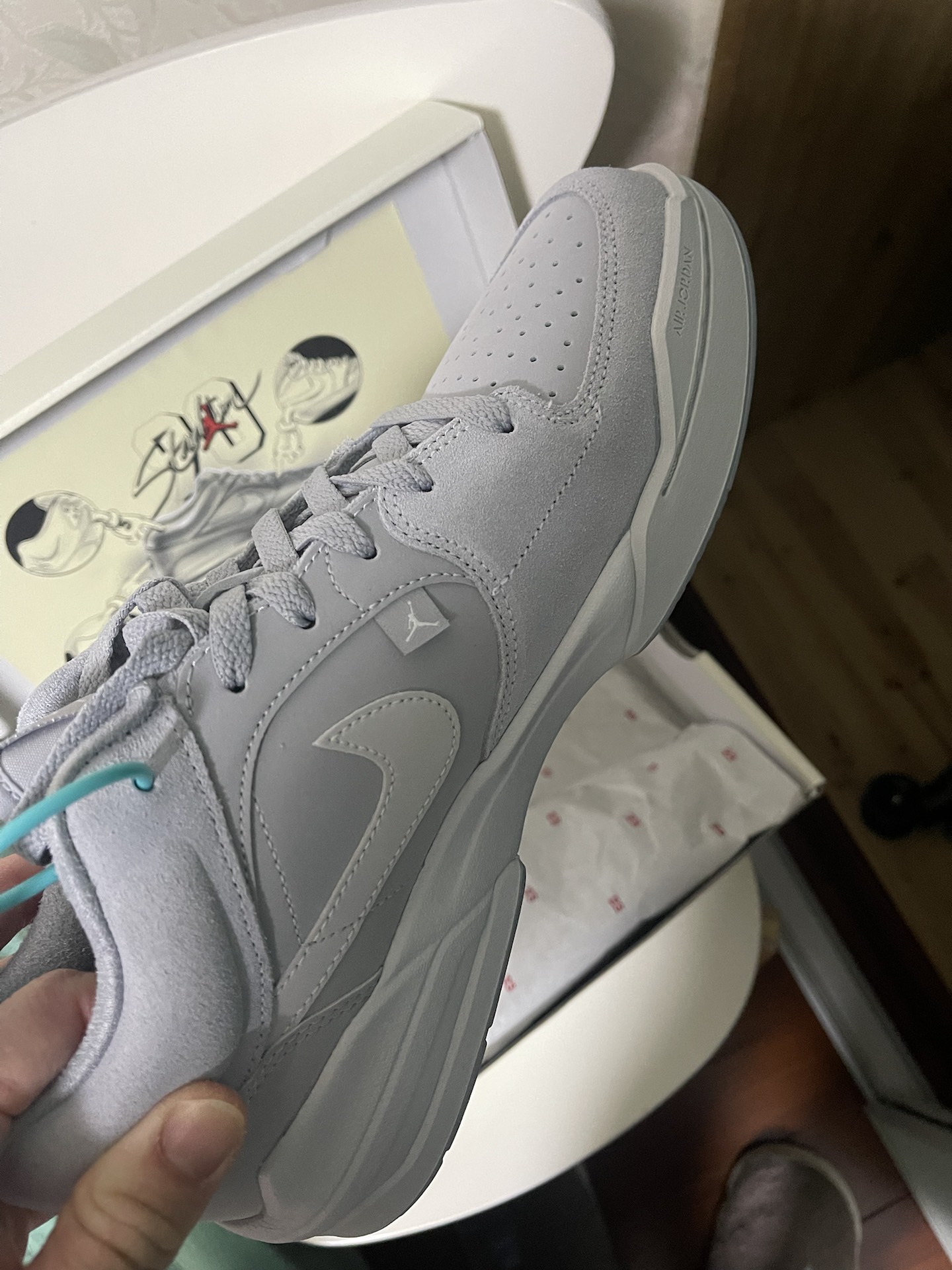 custom review-Джордан Stadium 90 противоскользящий низкий топ повседневный мужской серый