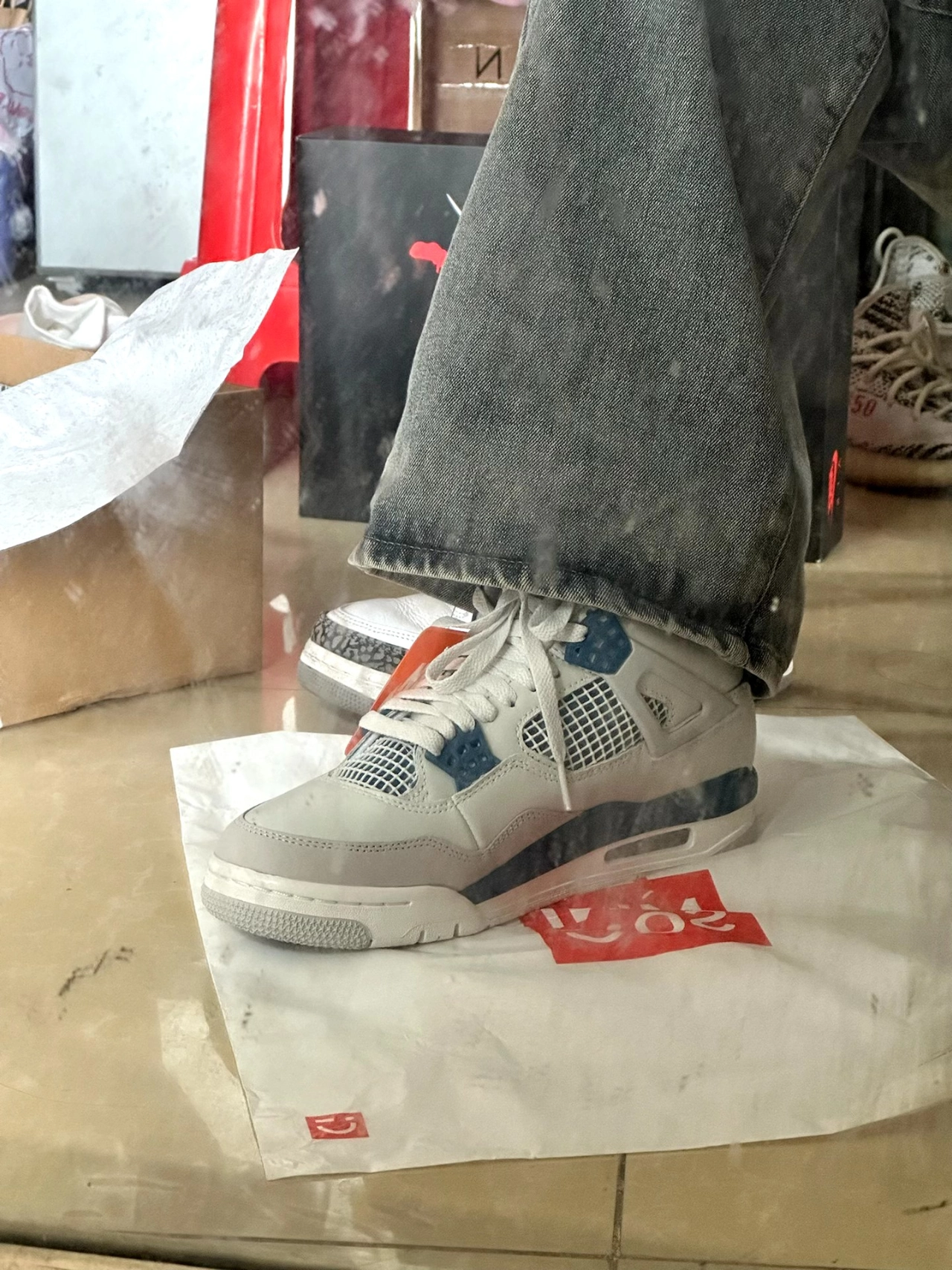 custom review-Jordan 4 Retro Military Blue 2024 GS