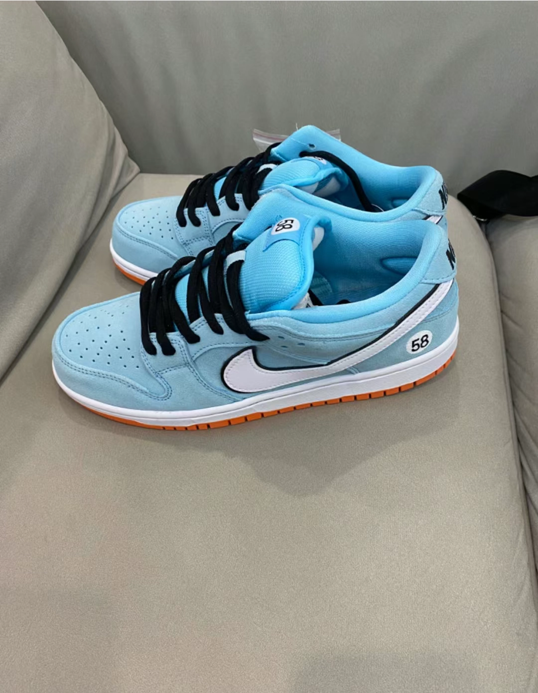 custom review-Nike Dunk SB Low Top Скейтборд Кроссовки Унисекс Синий Белый