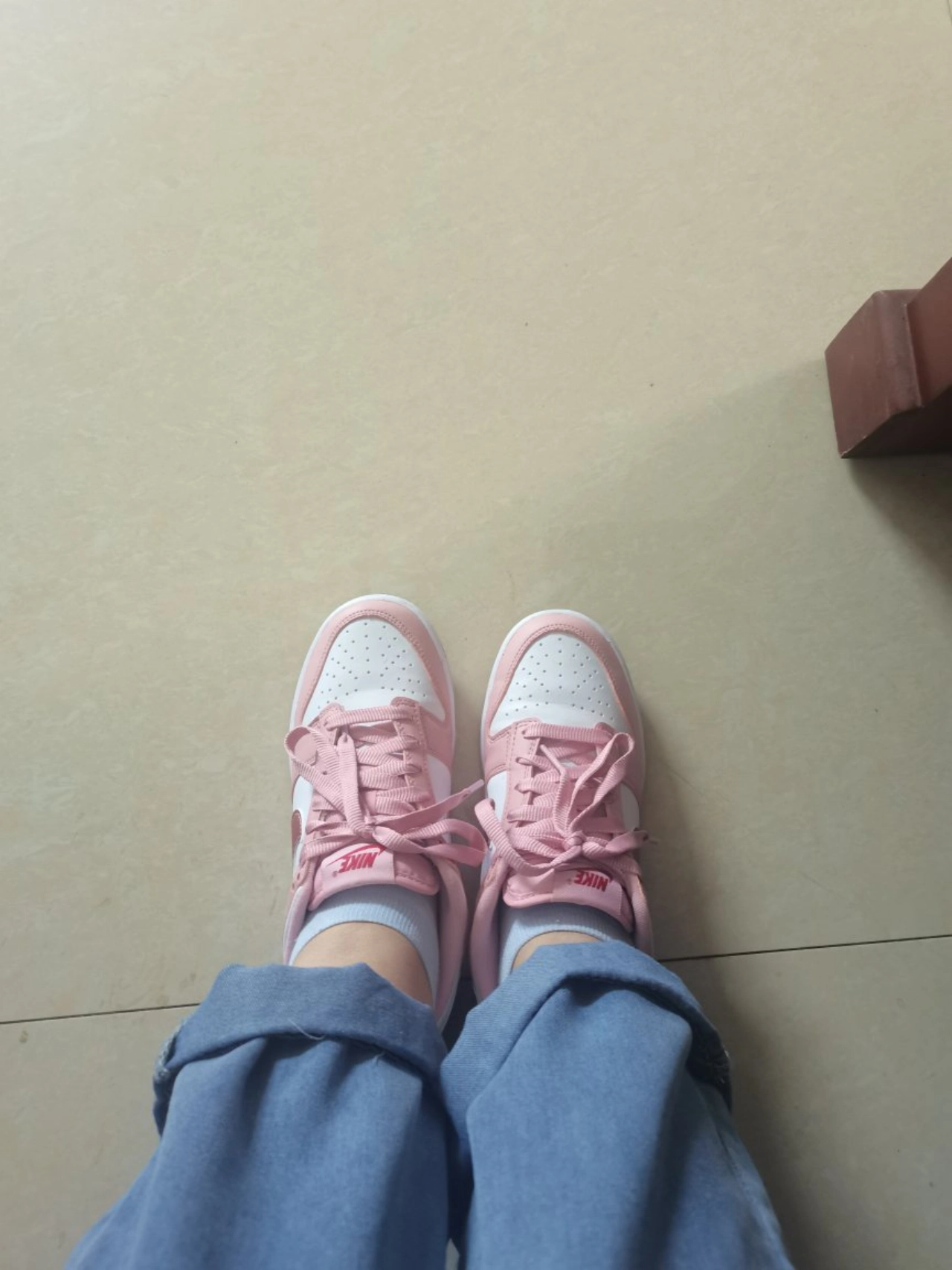 custom review-Nike Dunk Розовый Бархат Низкий Топ Детские Скейтбординги Розово-вишневый